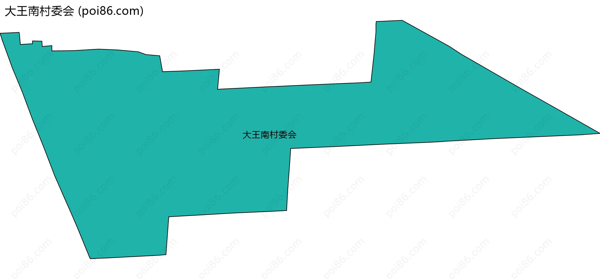 大王南村委会边界地图