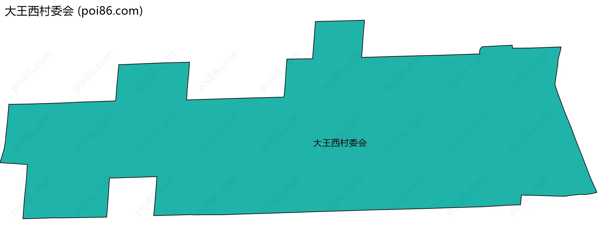 大王西村委会边界地图