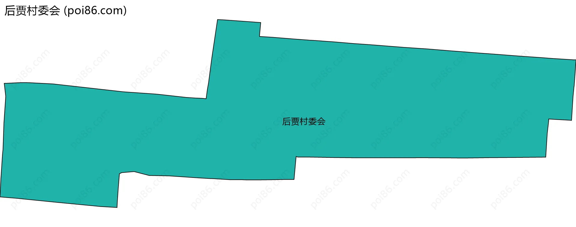 后贾村委会边界地图