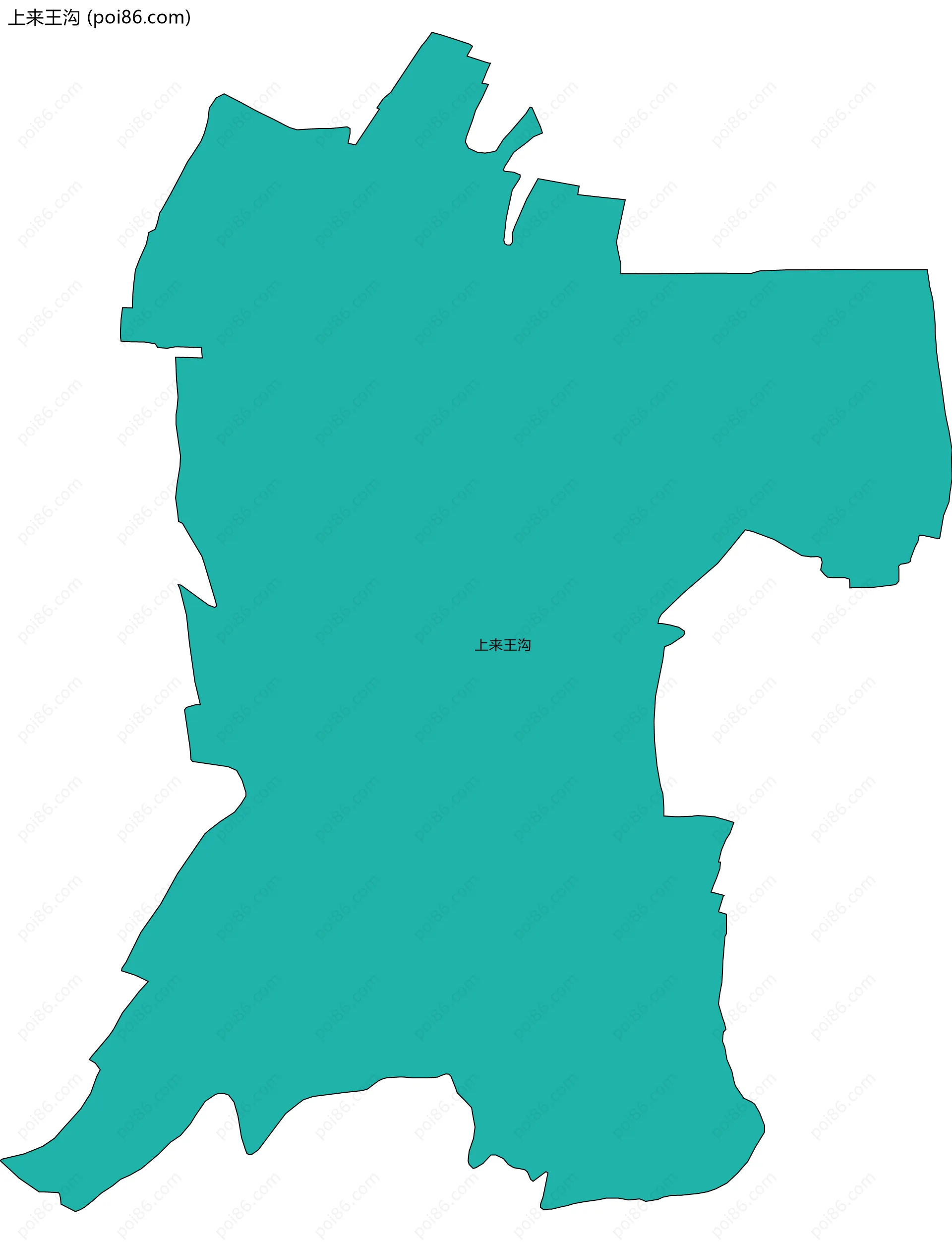 上来王沟边界地图
