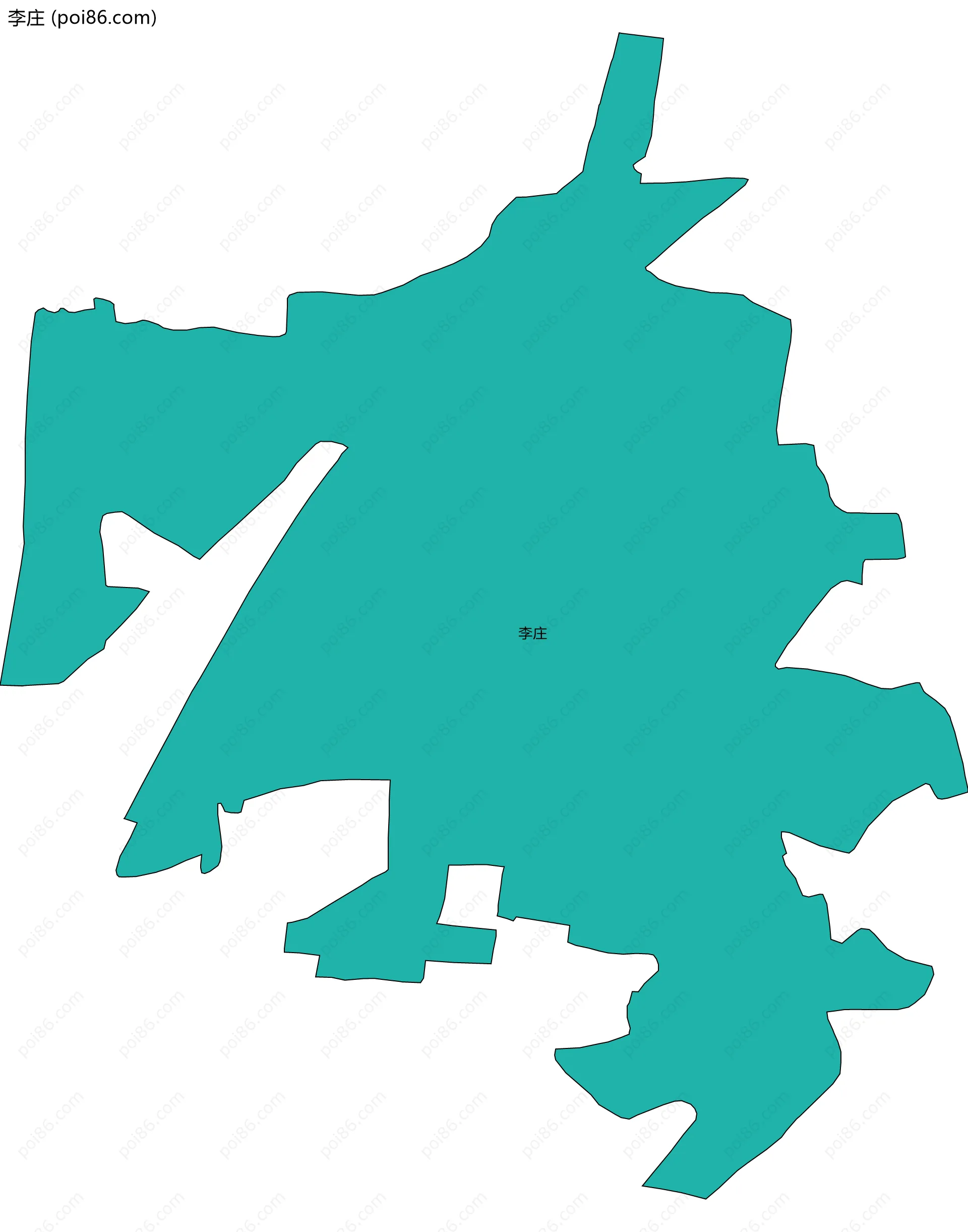 李庄边界地图