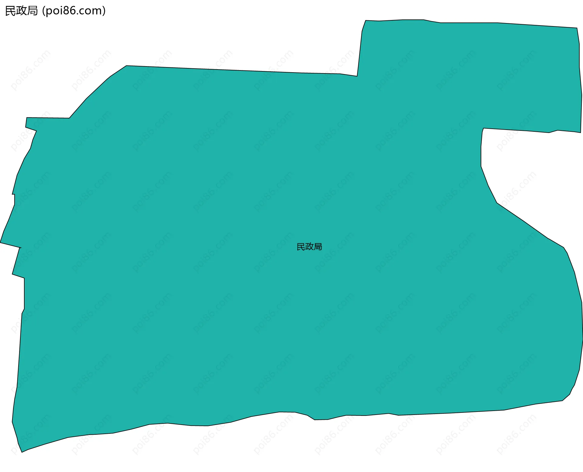 民政局边界地图