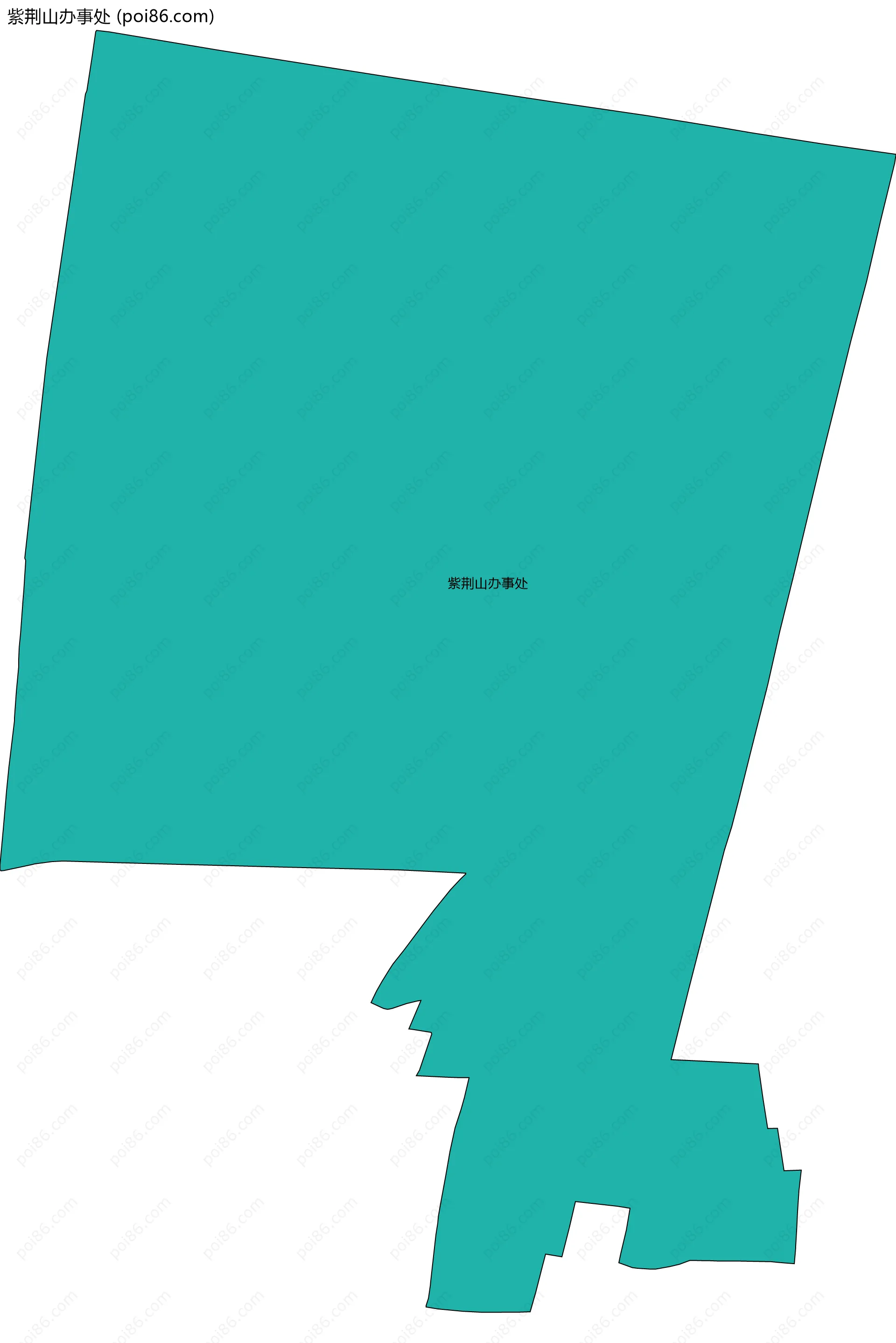 紫荆山办事处边界地图