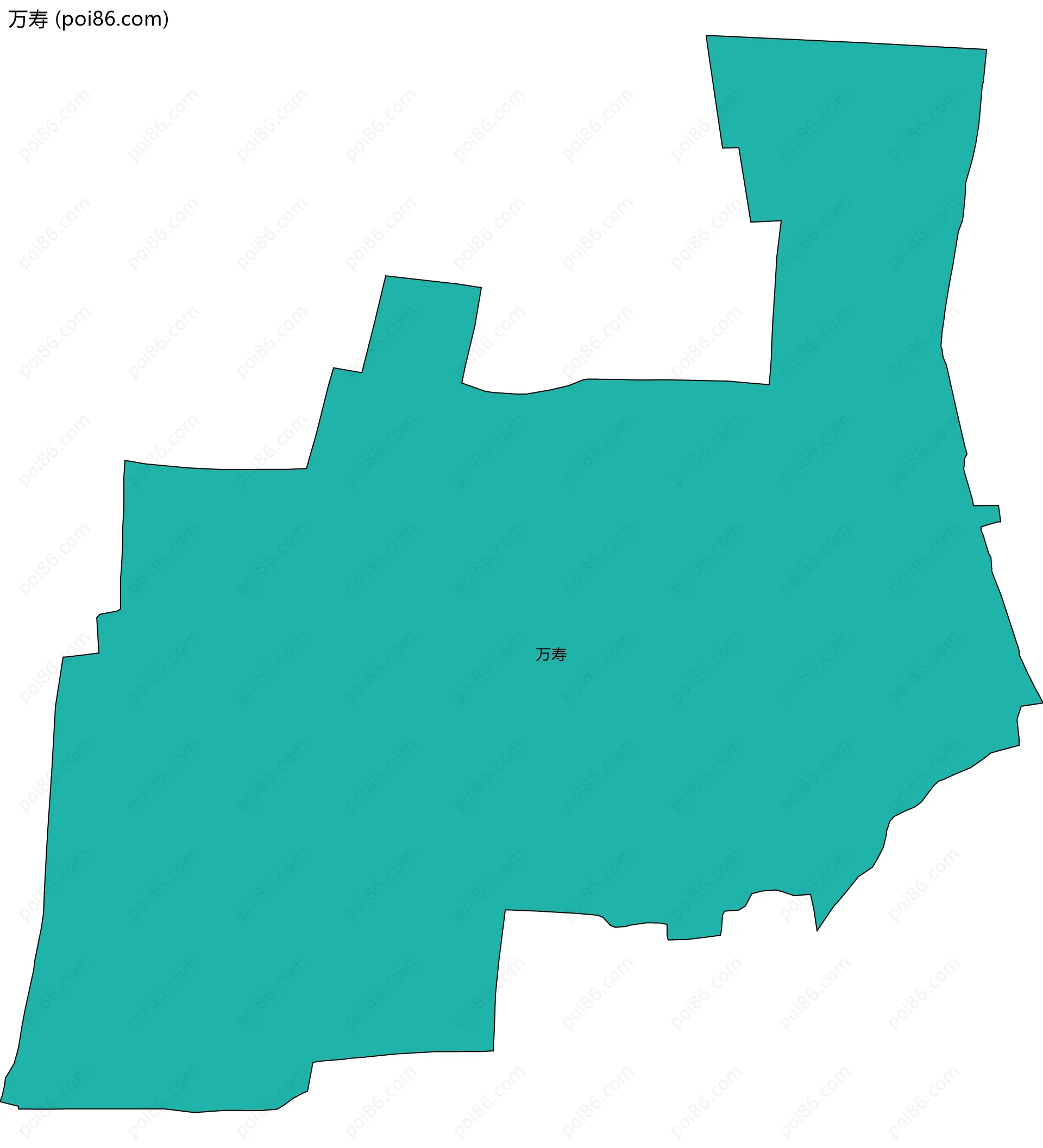 万寿边界地图