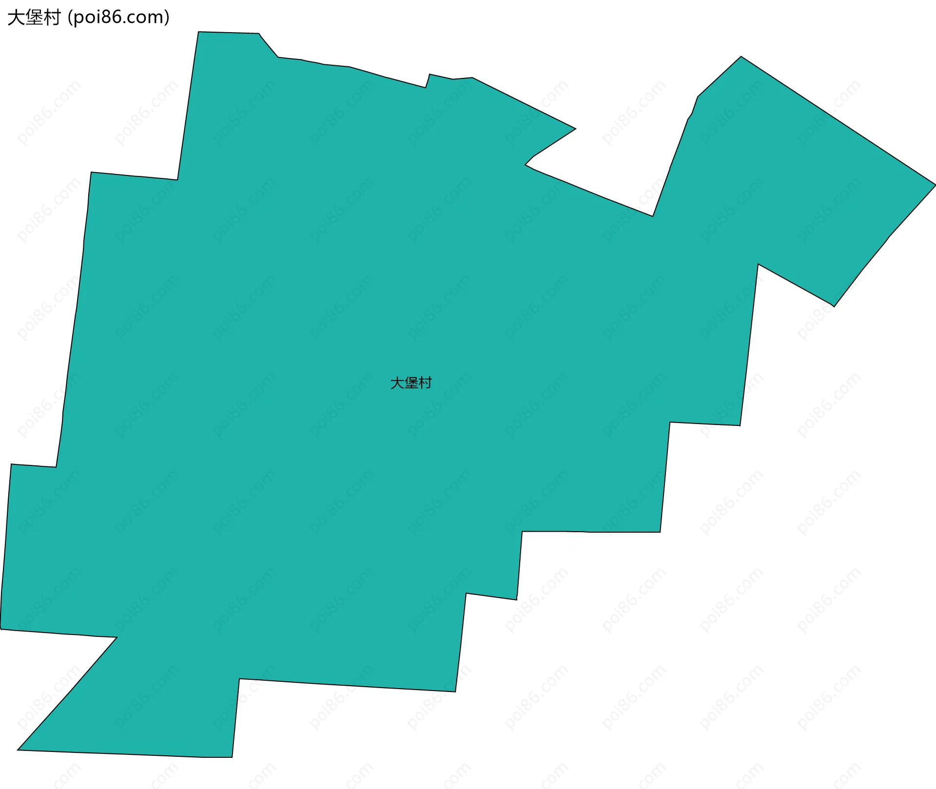 大堡村边界地图
