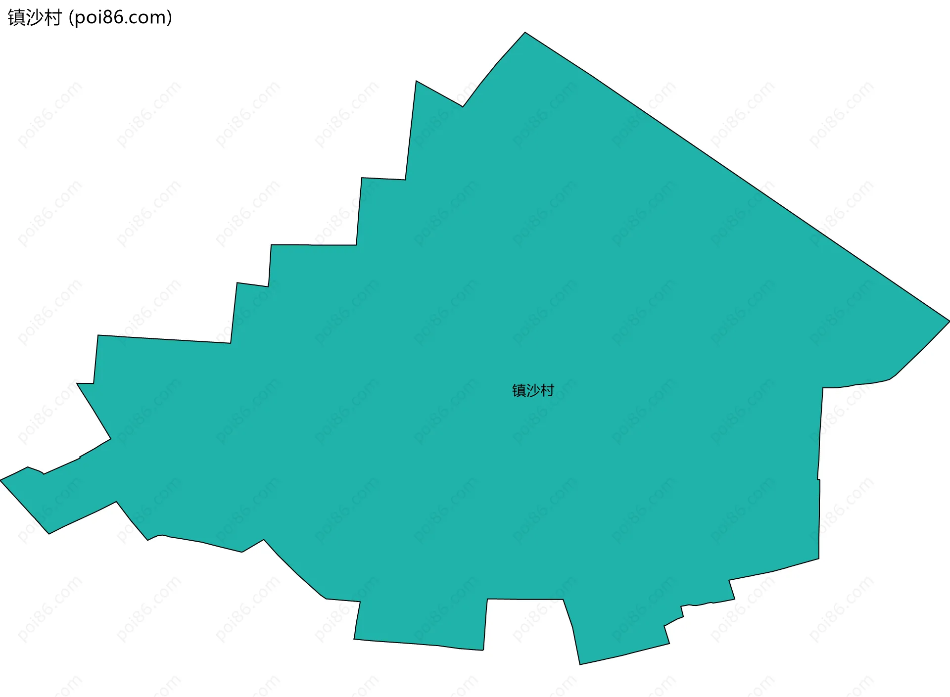 镇沙村边界地图