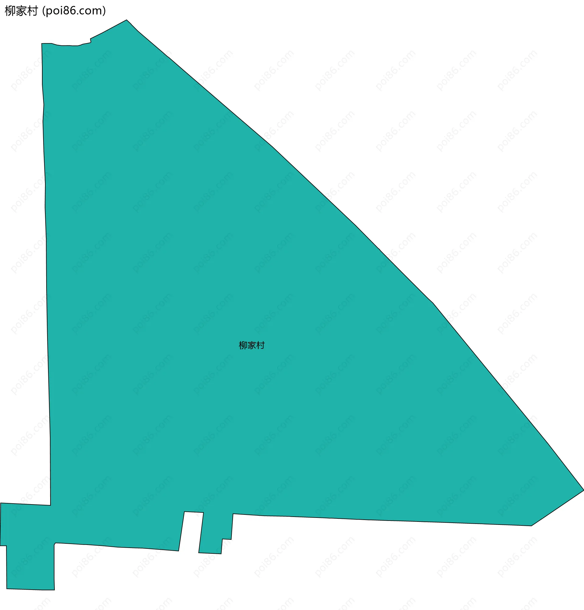 柳家村边界地图