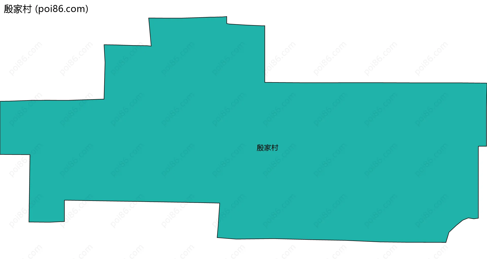 殷家村边界地图