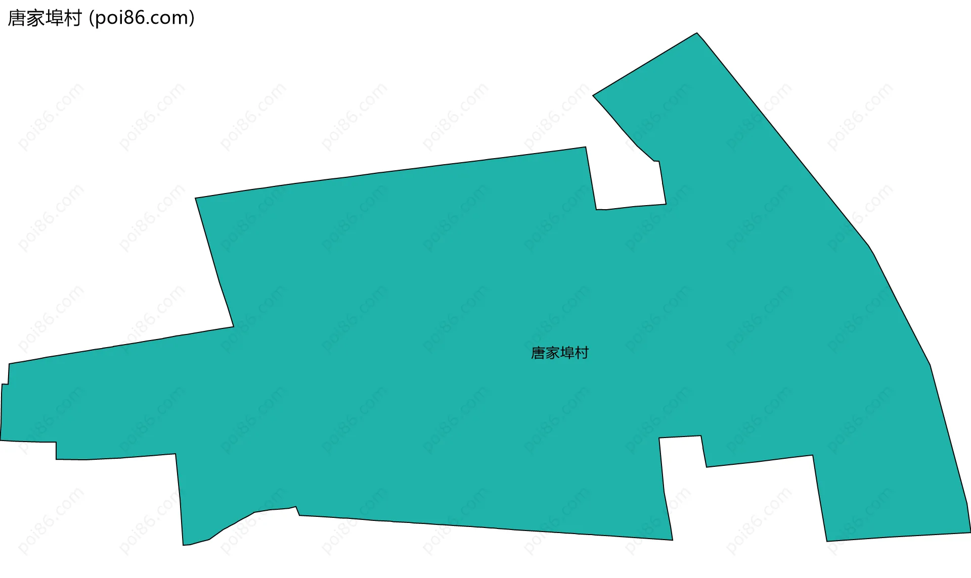 唐家埠村边界地图