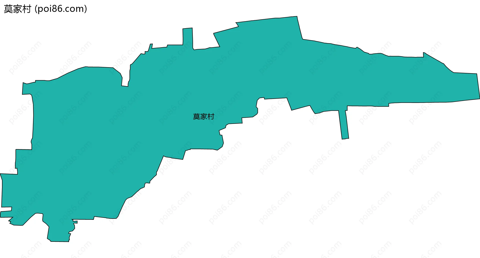 莫家村边界地图