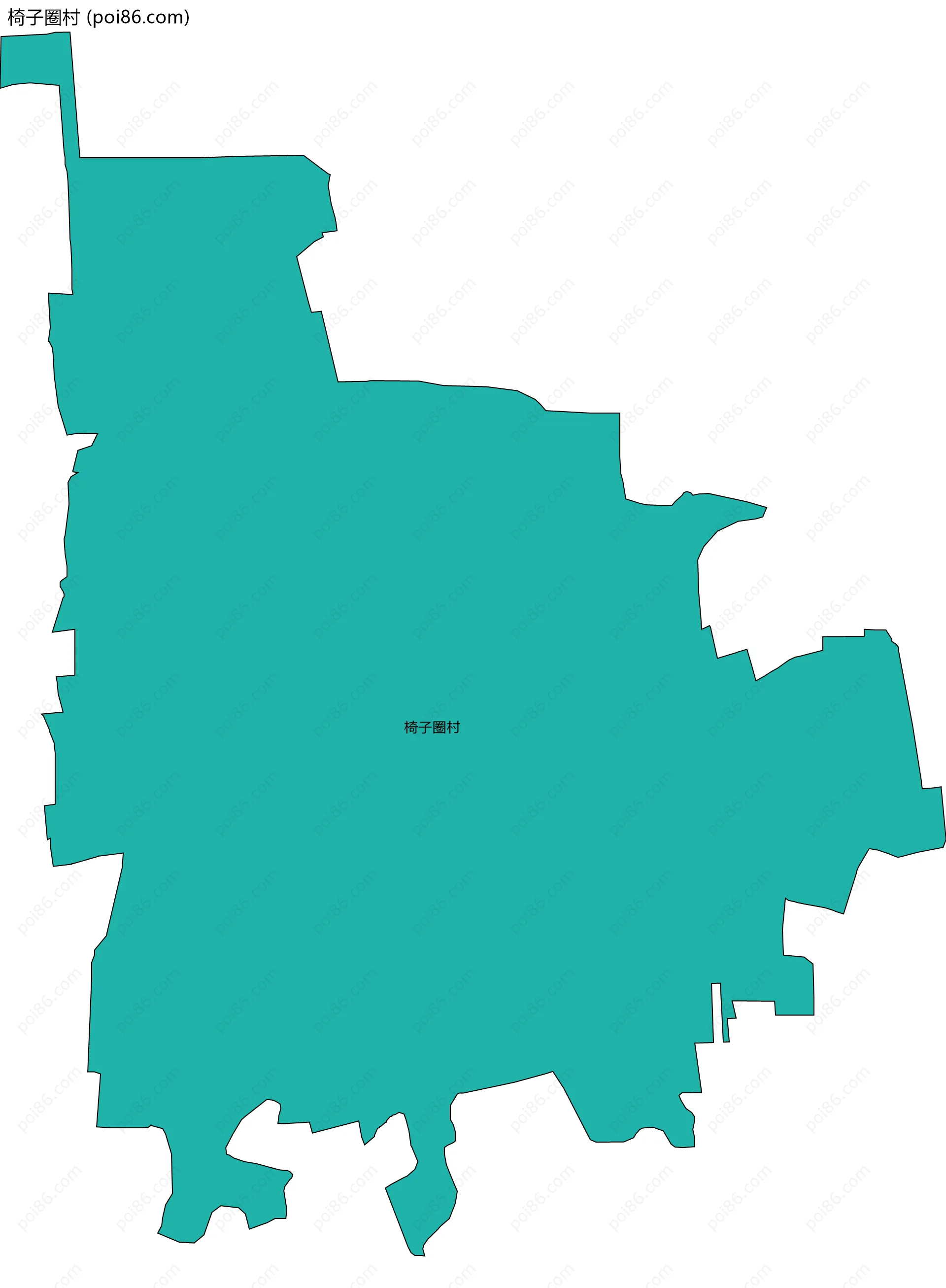 椅子圈村边界地图