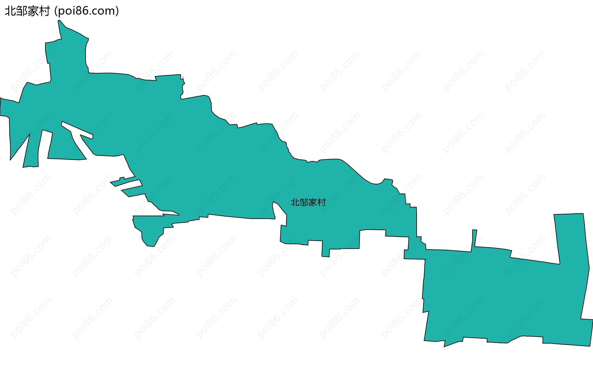 北邹家村边界地图