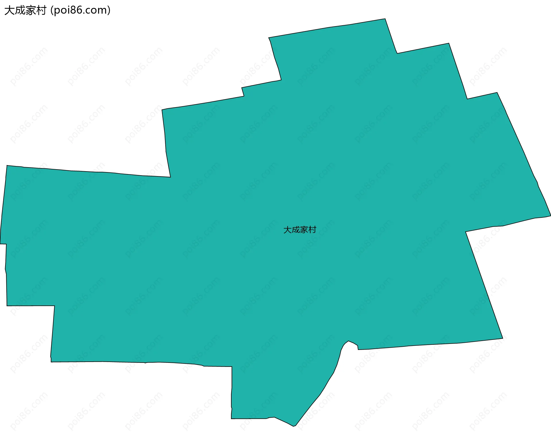 大成家村边界地图