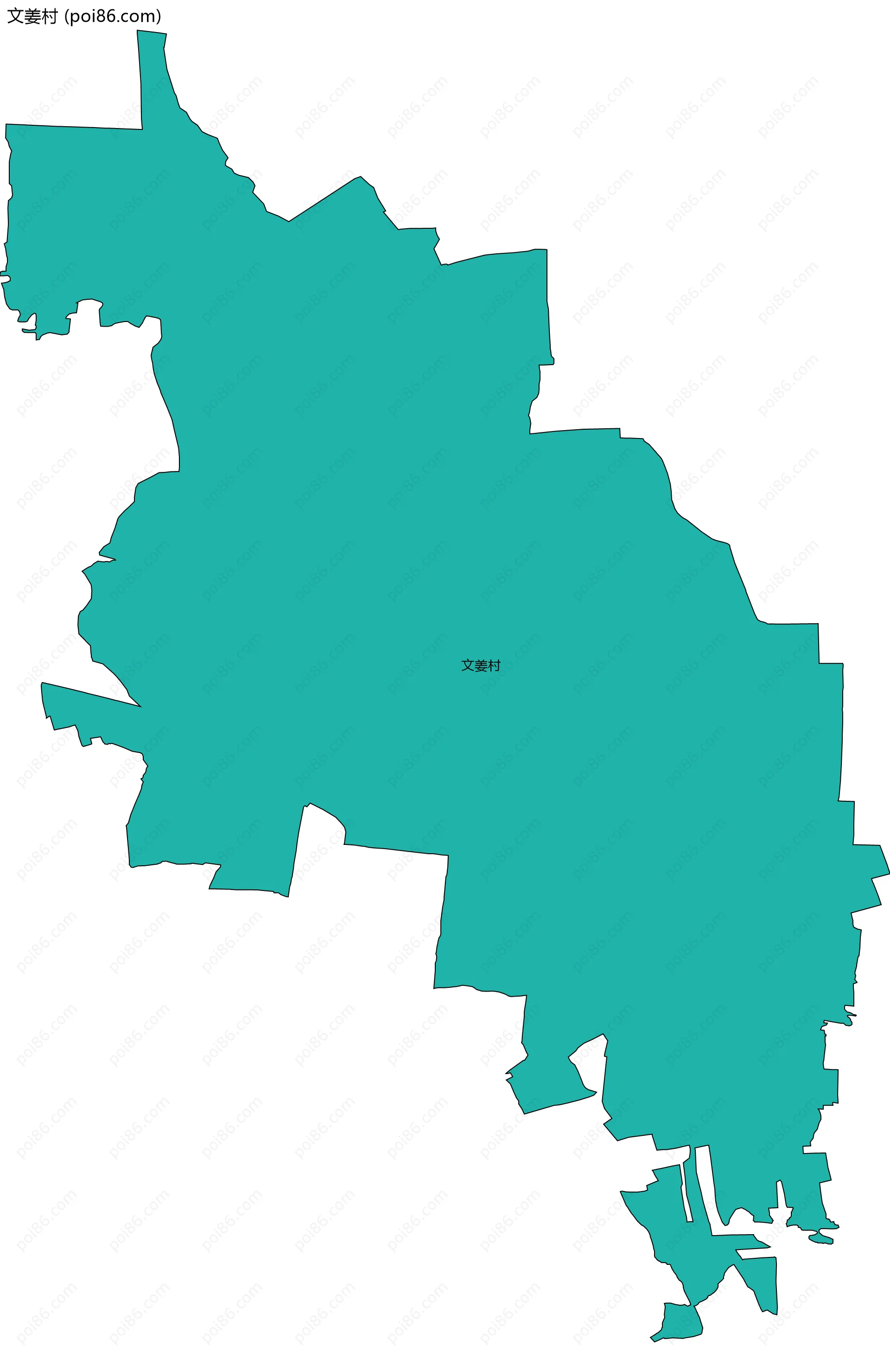 文姜村边界地图