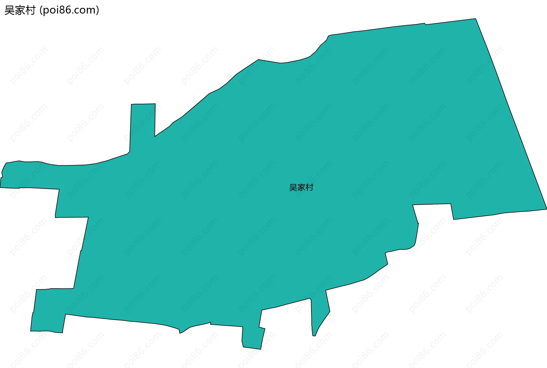 吴家村边界地图