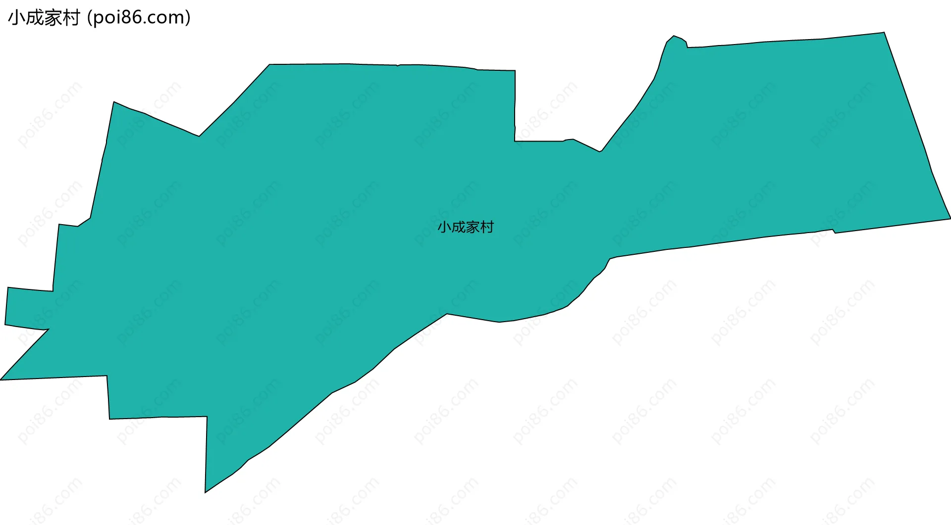 小成家村边界地图