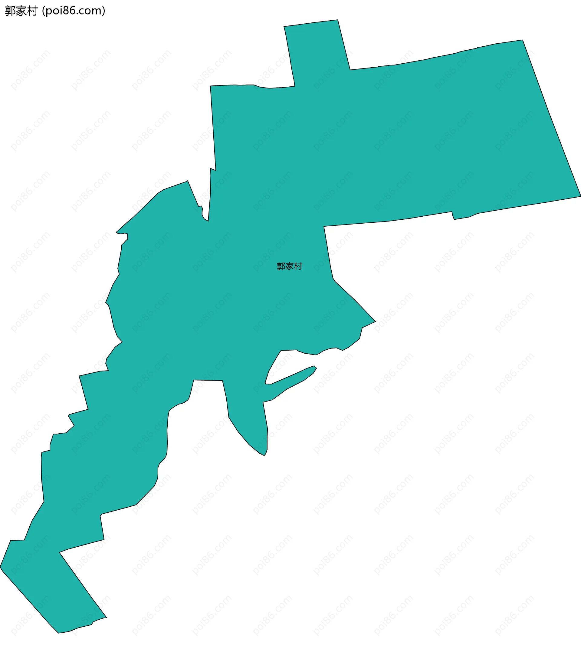 郭家村边界地图