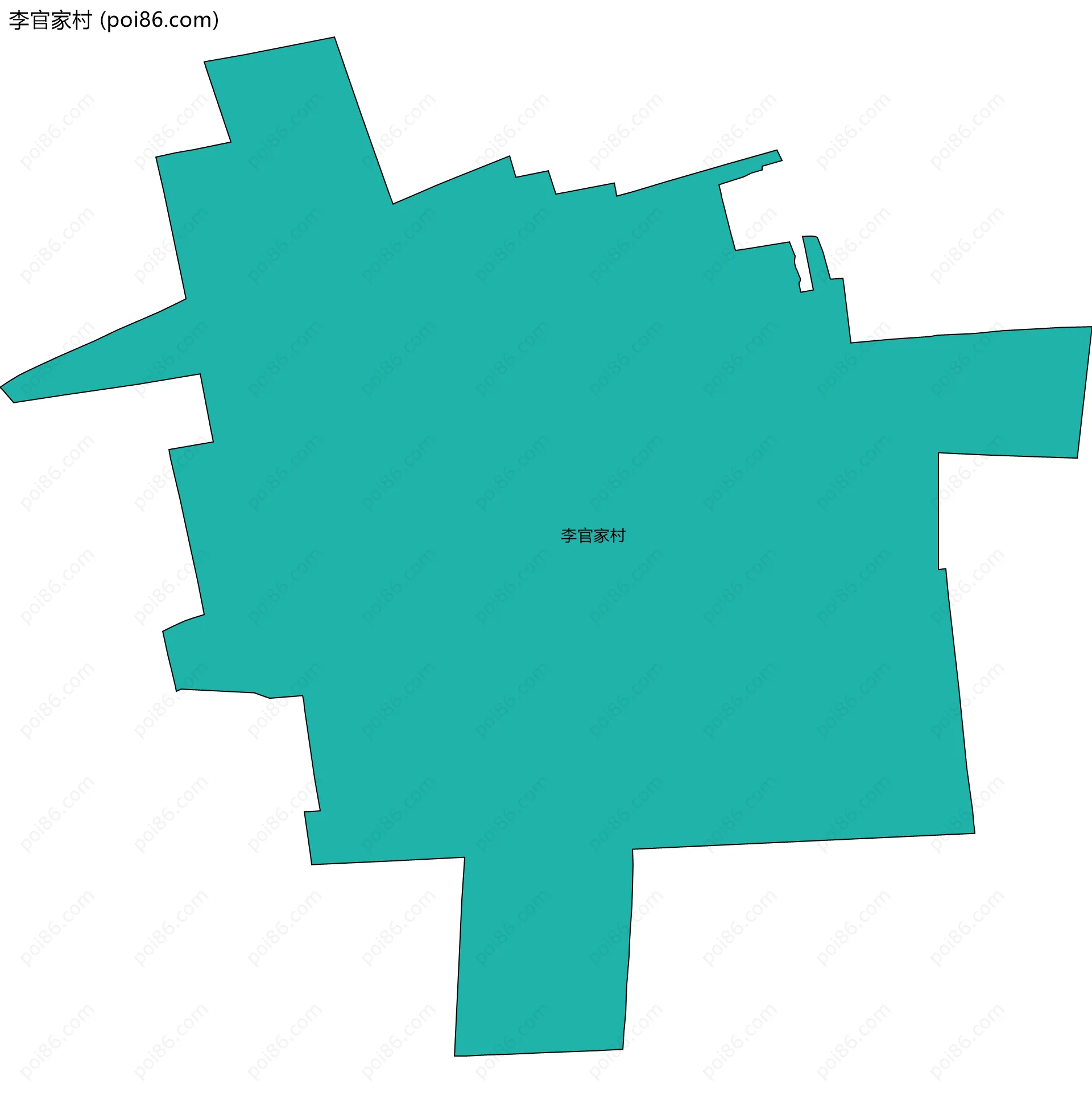 李官家村边界地图