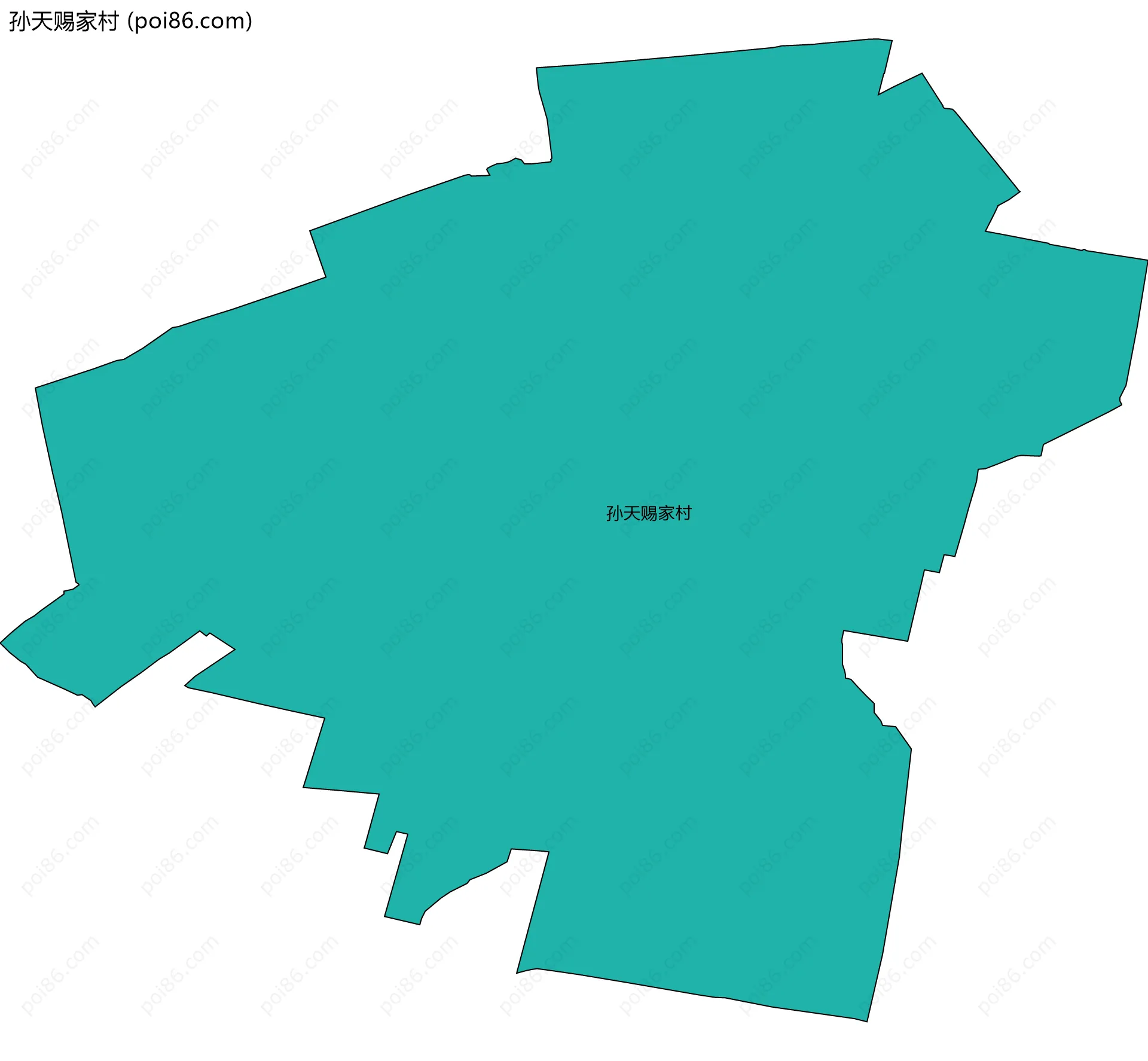 孙天赐家村边界地图