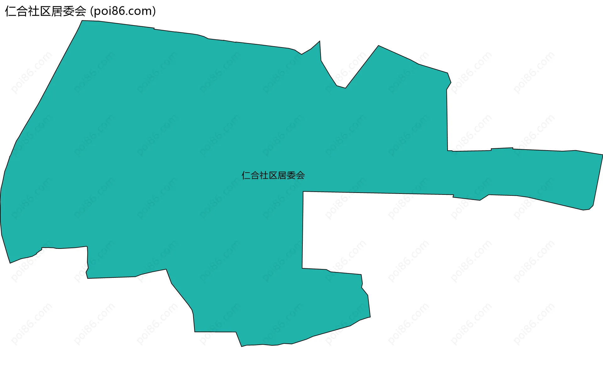 仁合社区居委会边界地图