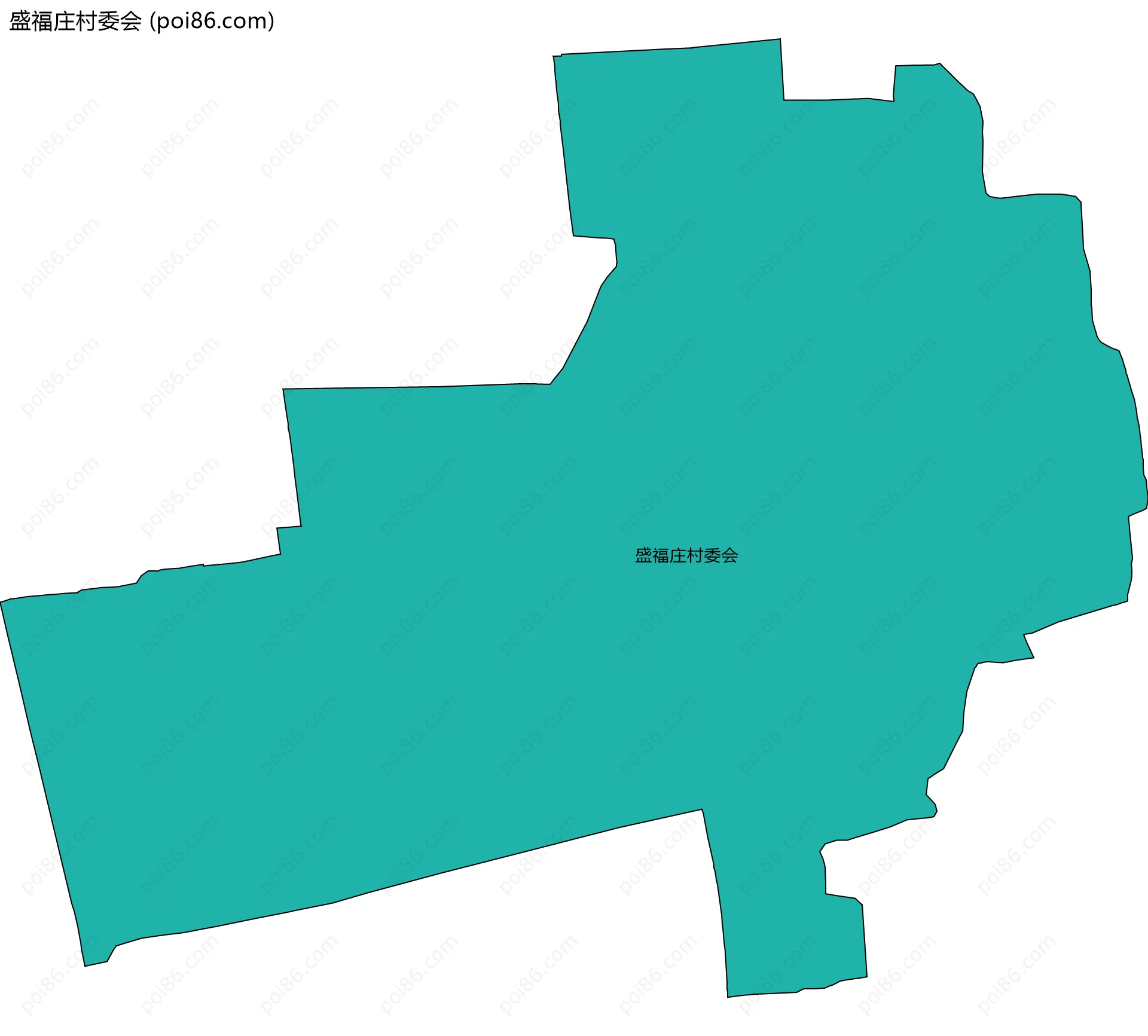 盛福庄村委会边界地图
