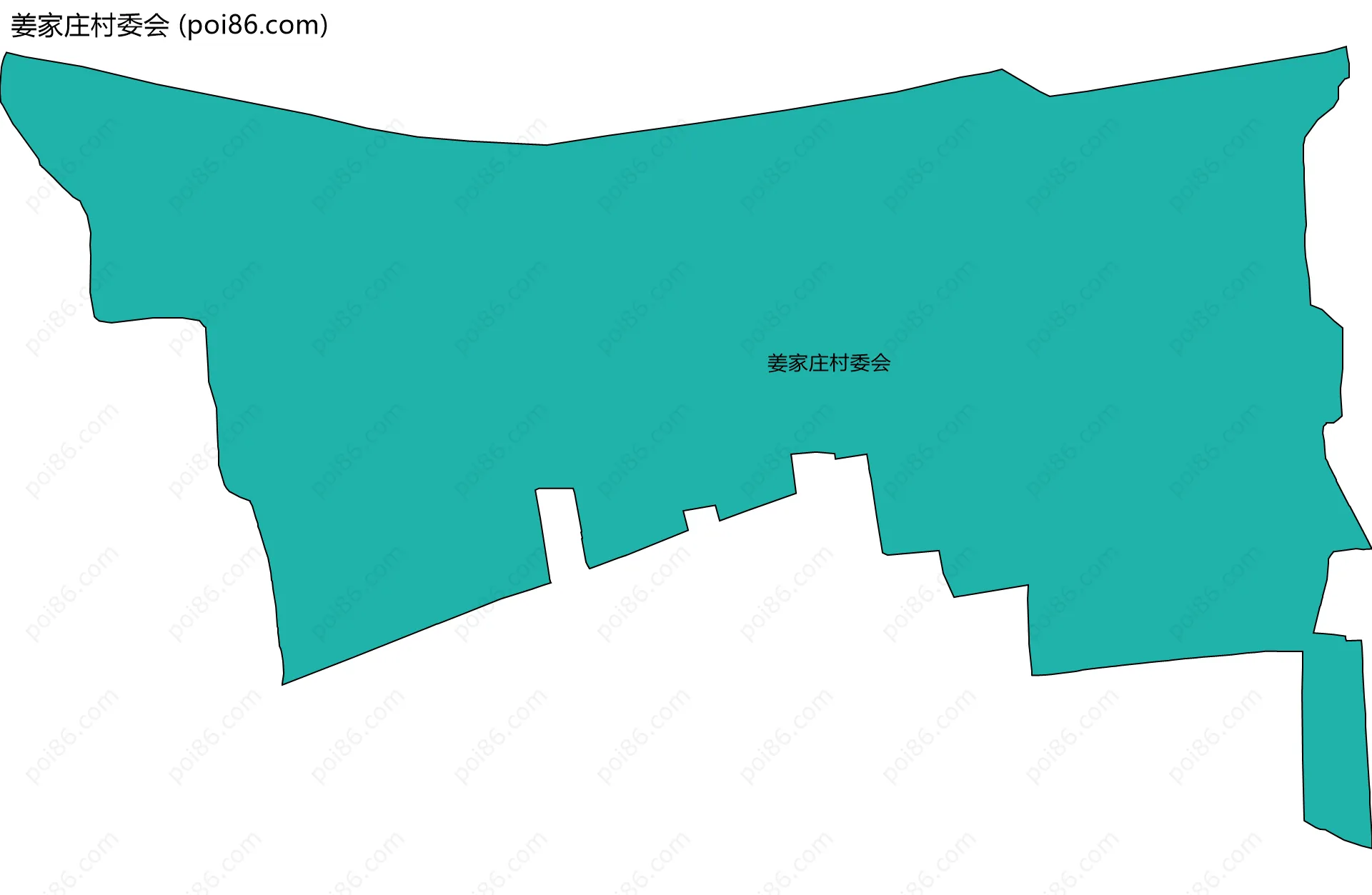 姜家庄村委会边界地图