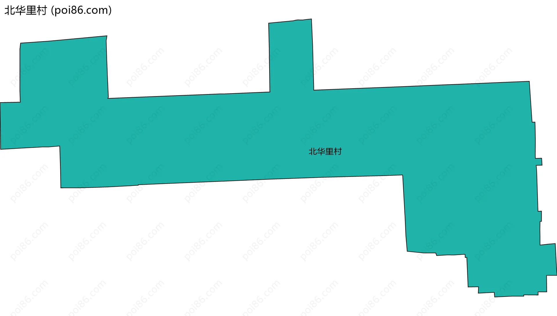 北华里村边界地图