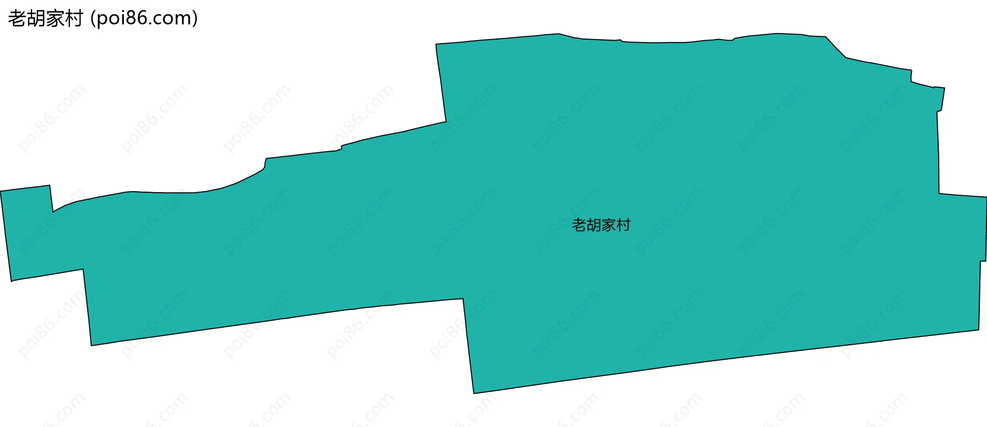 老胡家村边界地图