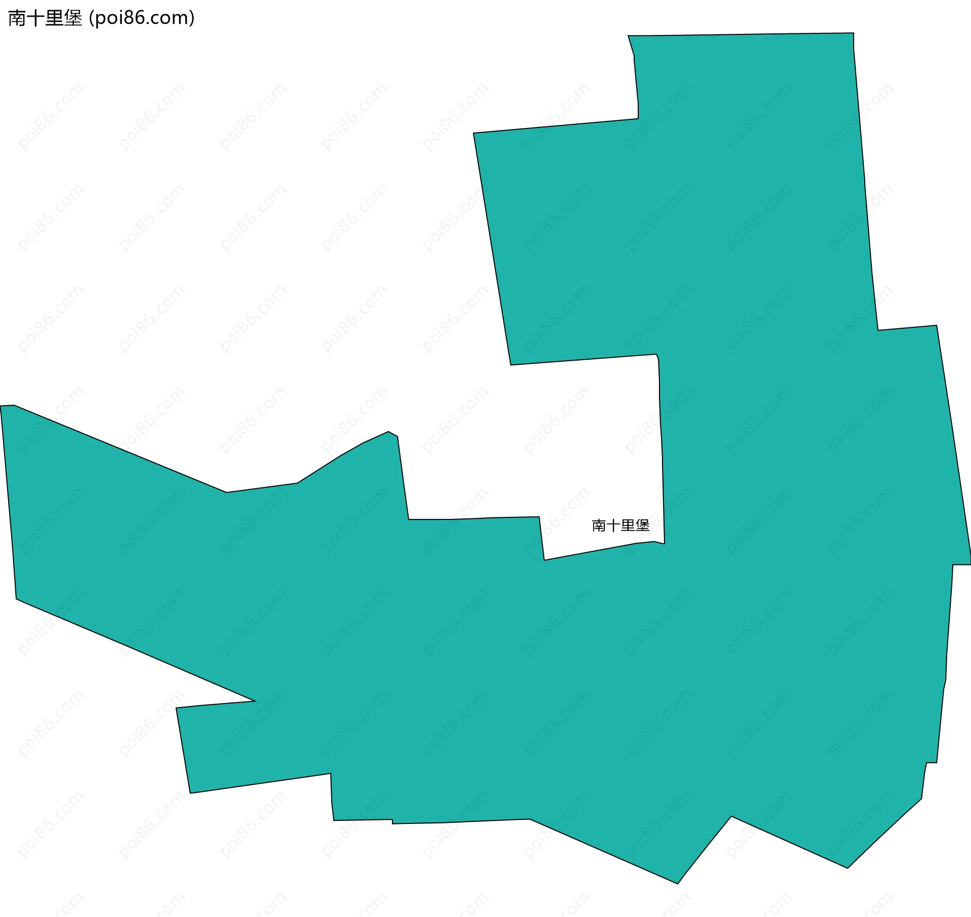 南十里堡边界地图