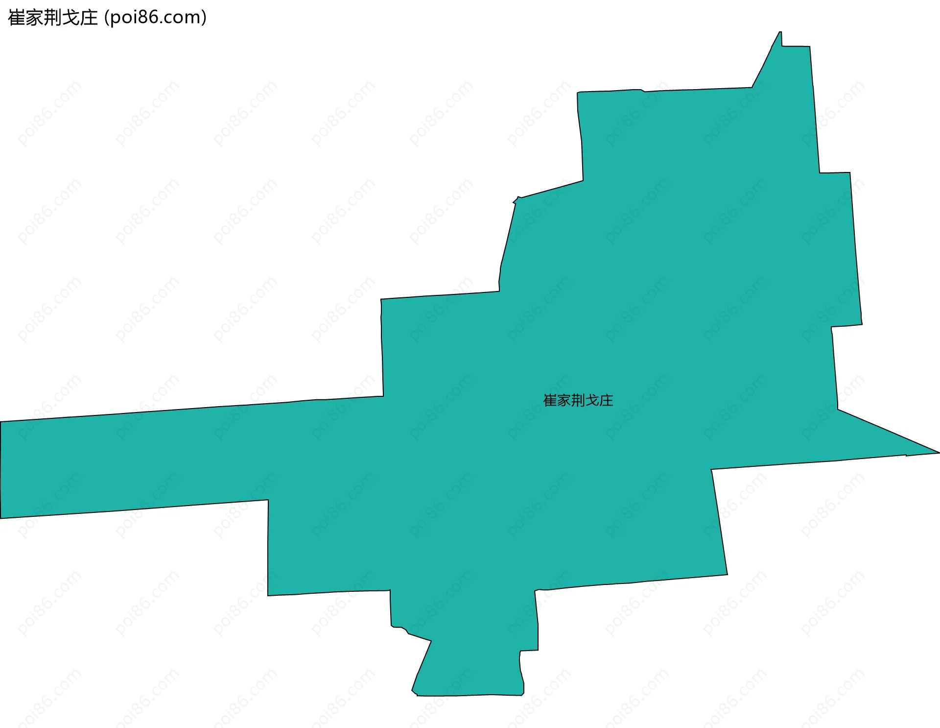 崔家荆戈庄边界地图