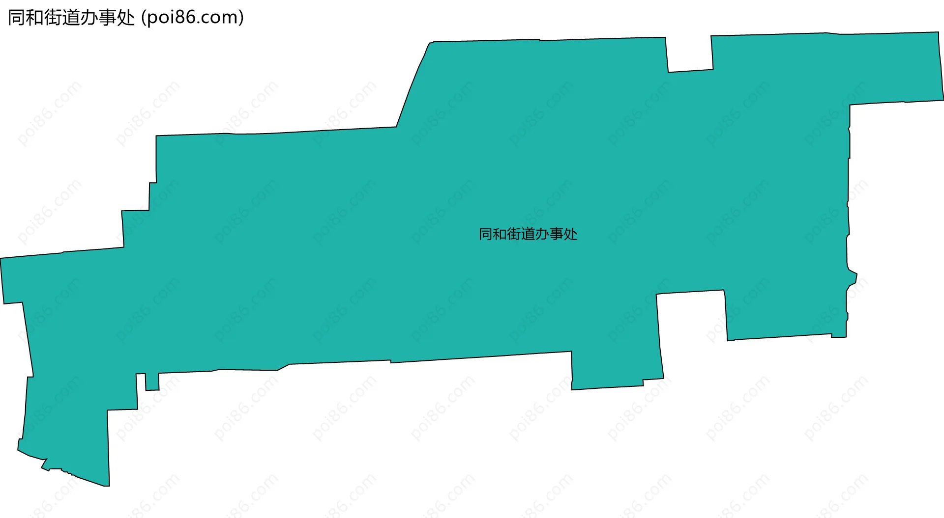 同和街道办事处边界地图