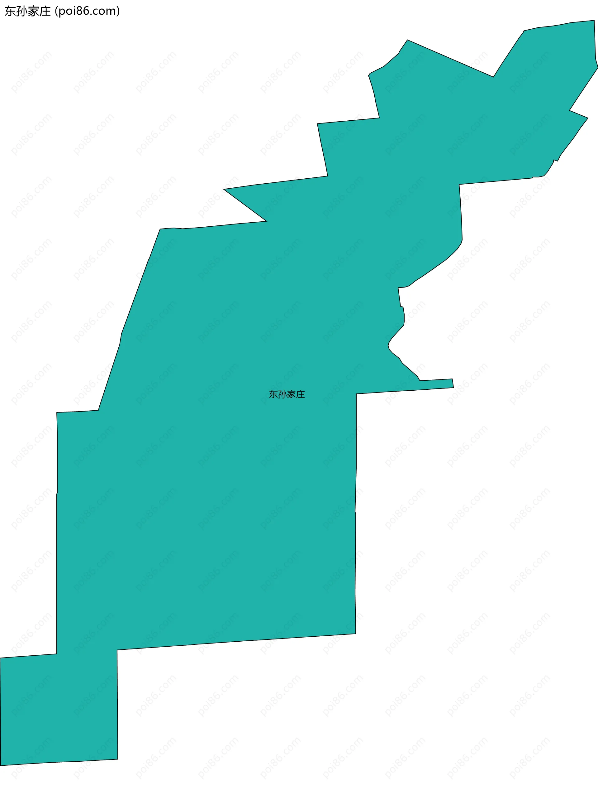 东孙家庄边界地图