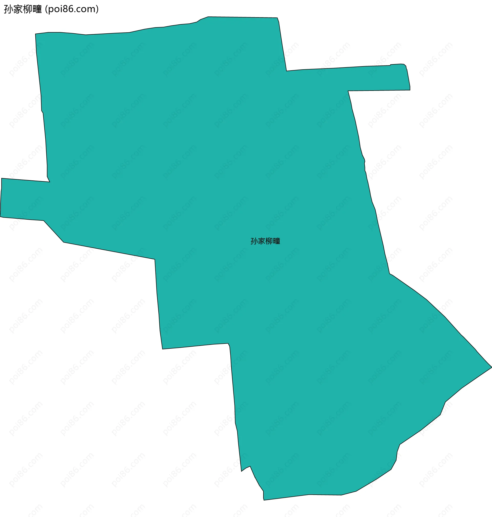 孙家柳疃边界地图