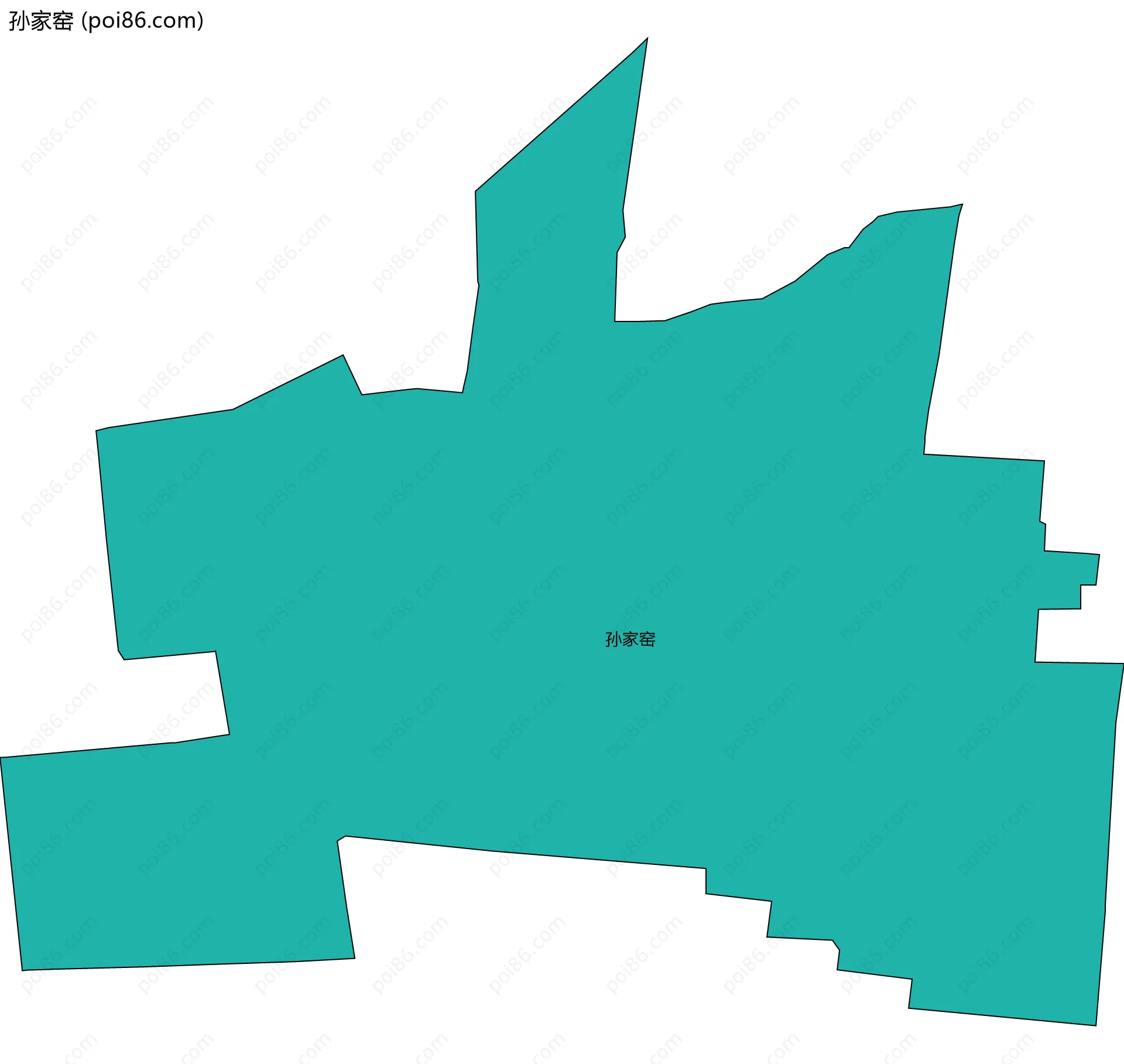 孙家窑边界地图