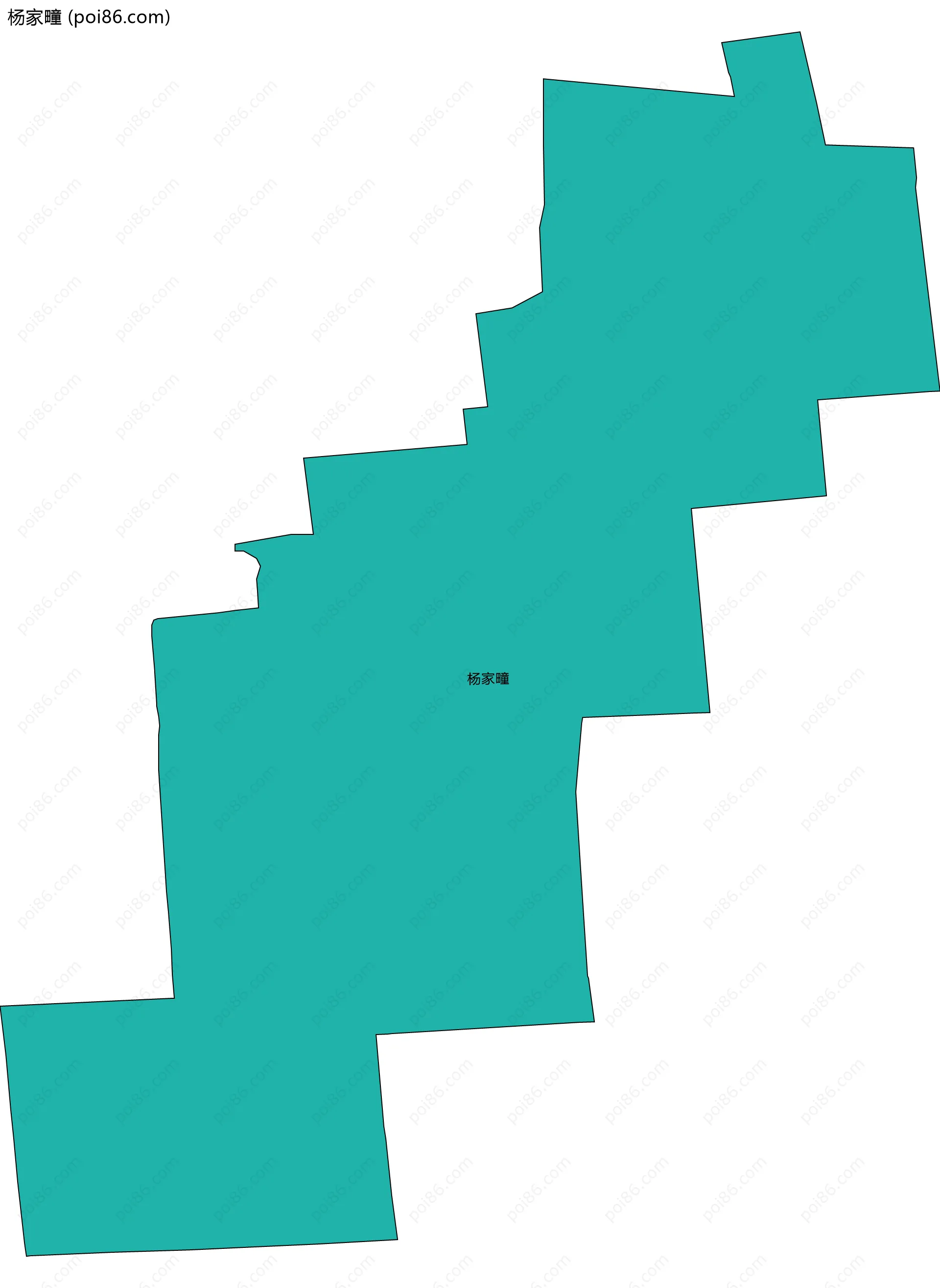 杨家疃边界地图