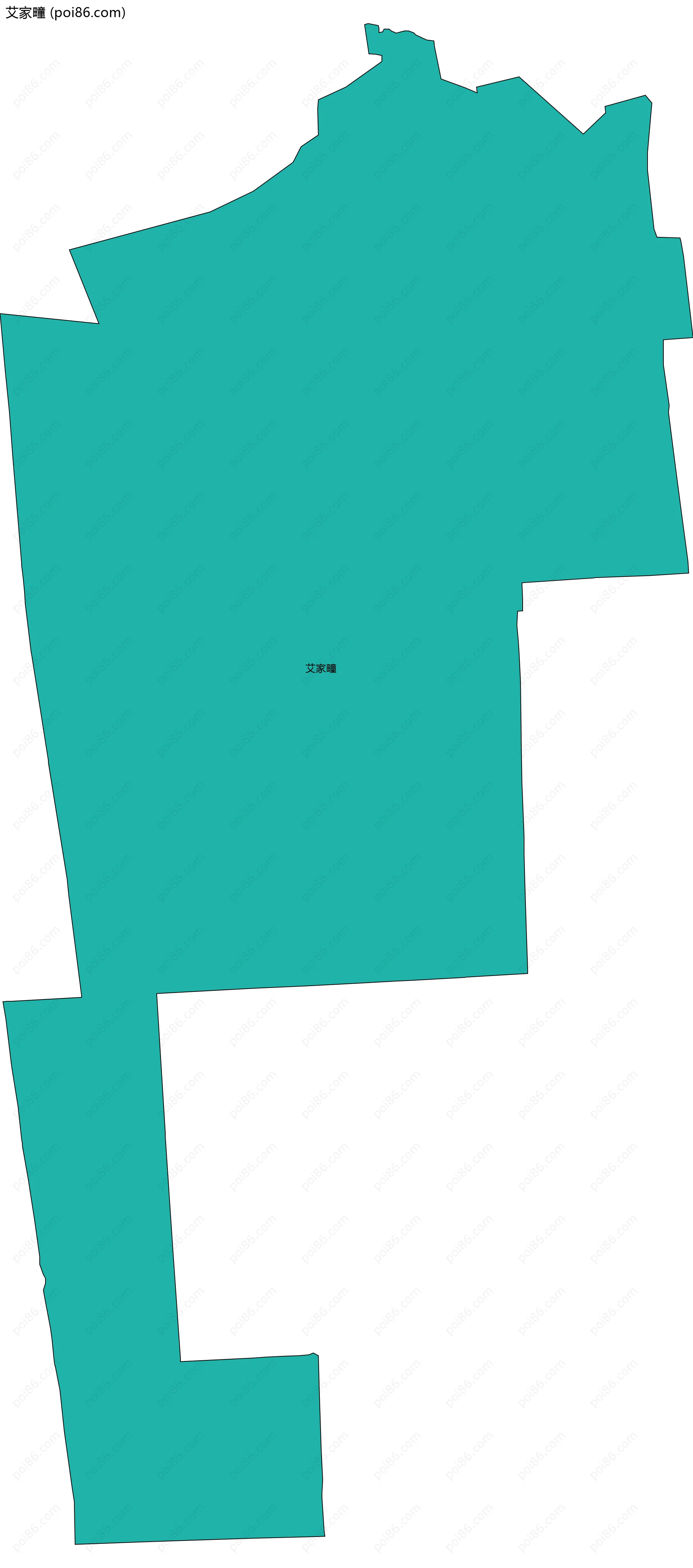 艾家疃边界地图