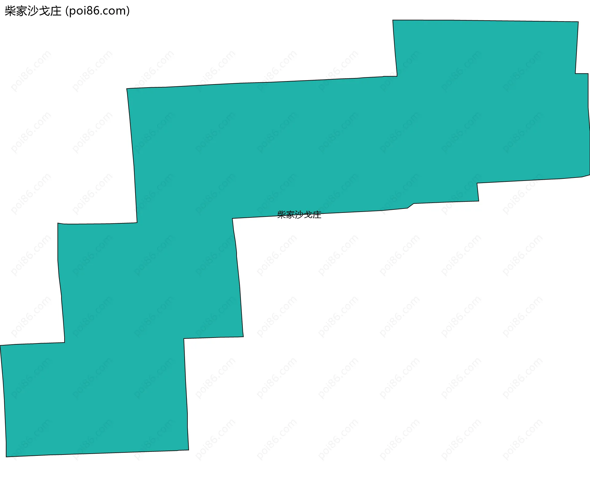 柴家沙戈庄边界地图