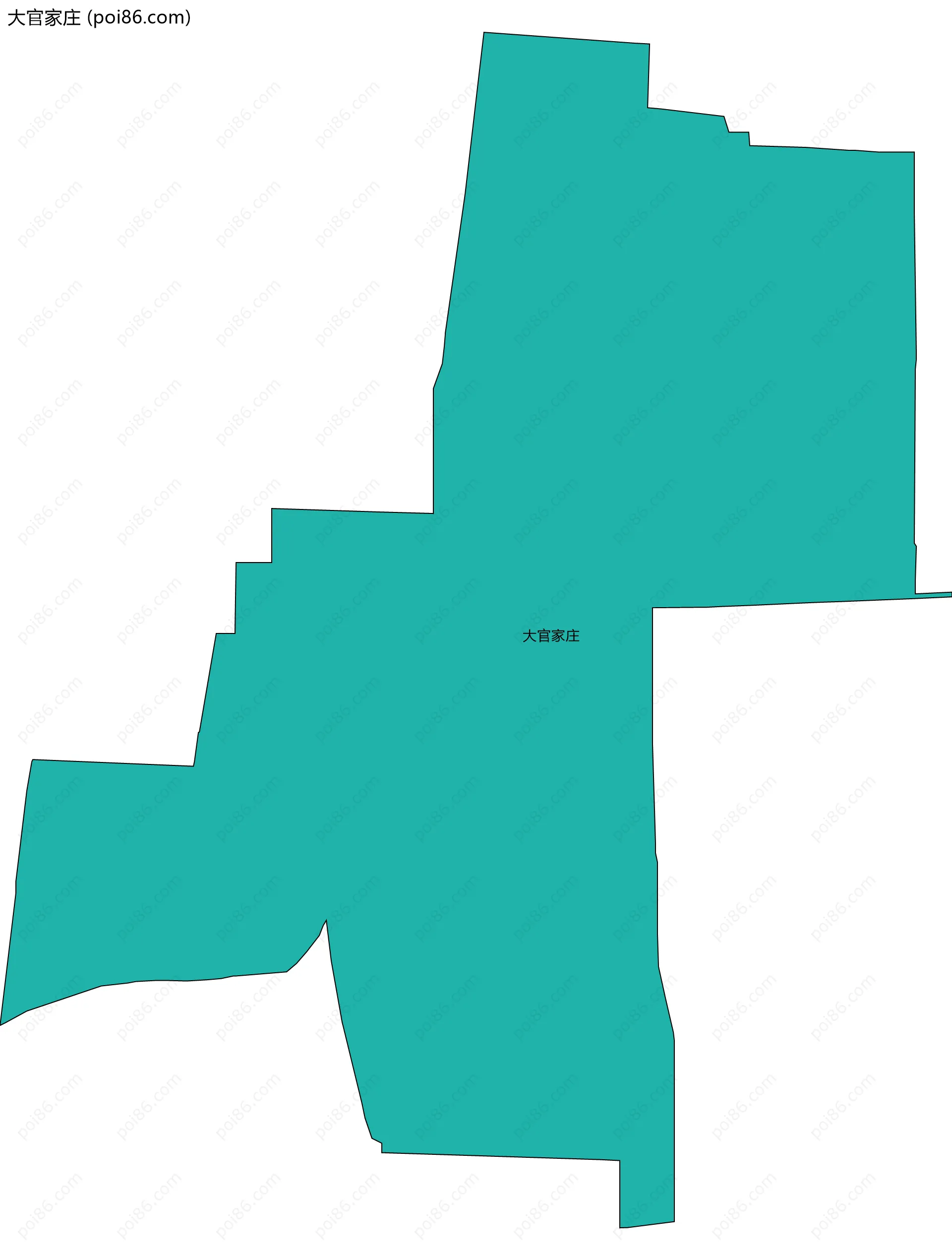 大官家庄边界地图