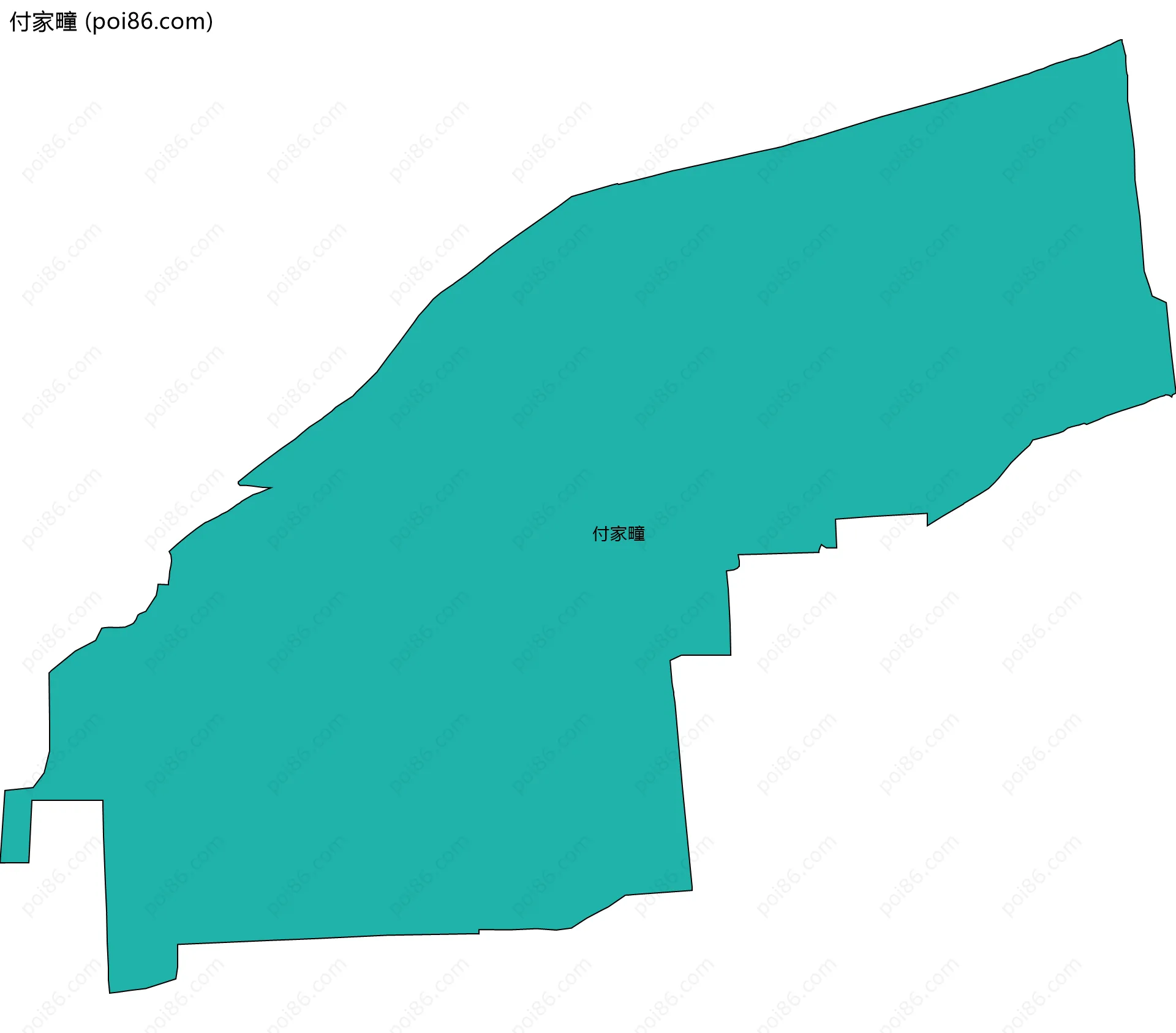 付家疃边界地图