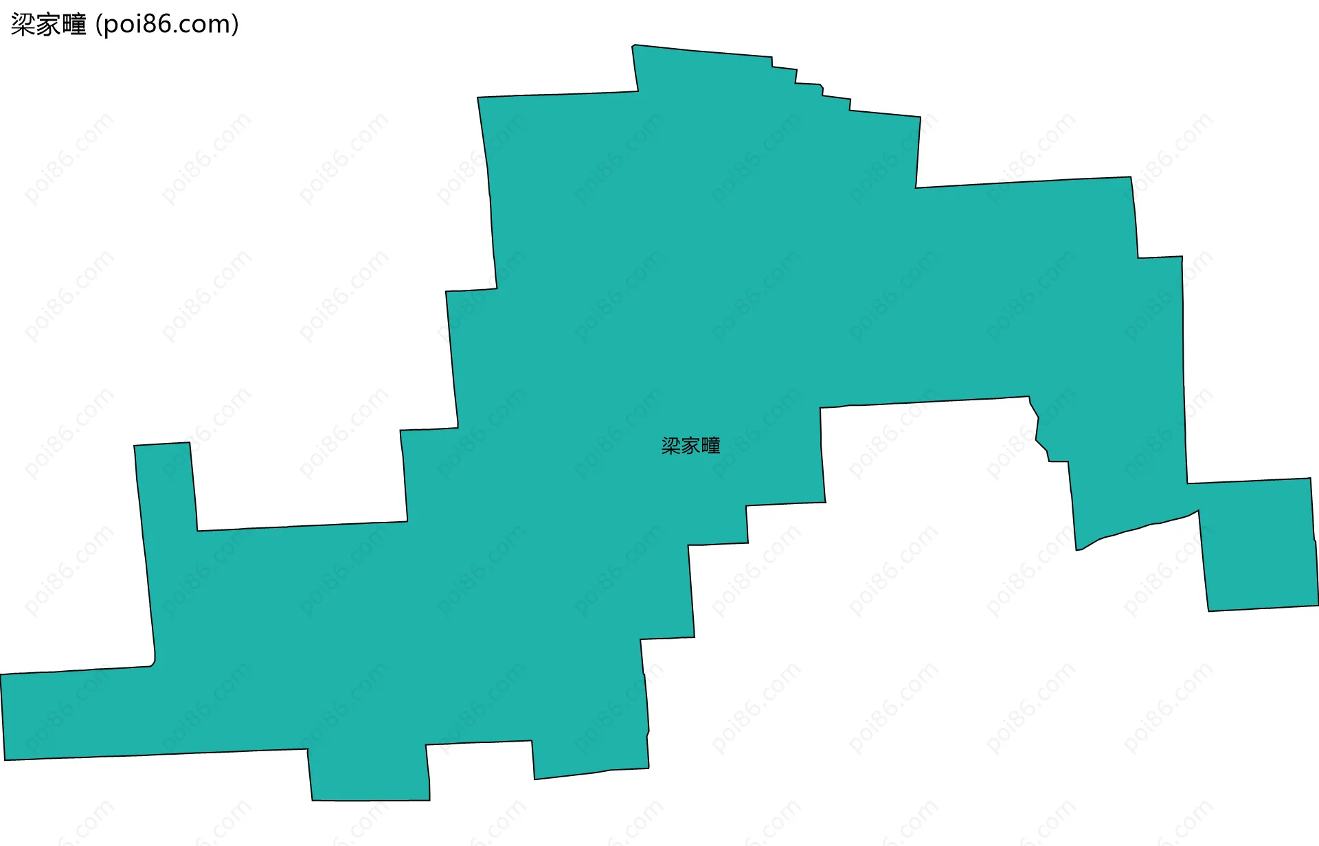 梁家疃边界地图