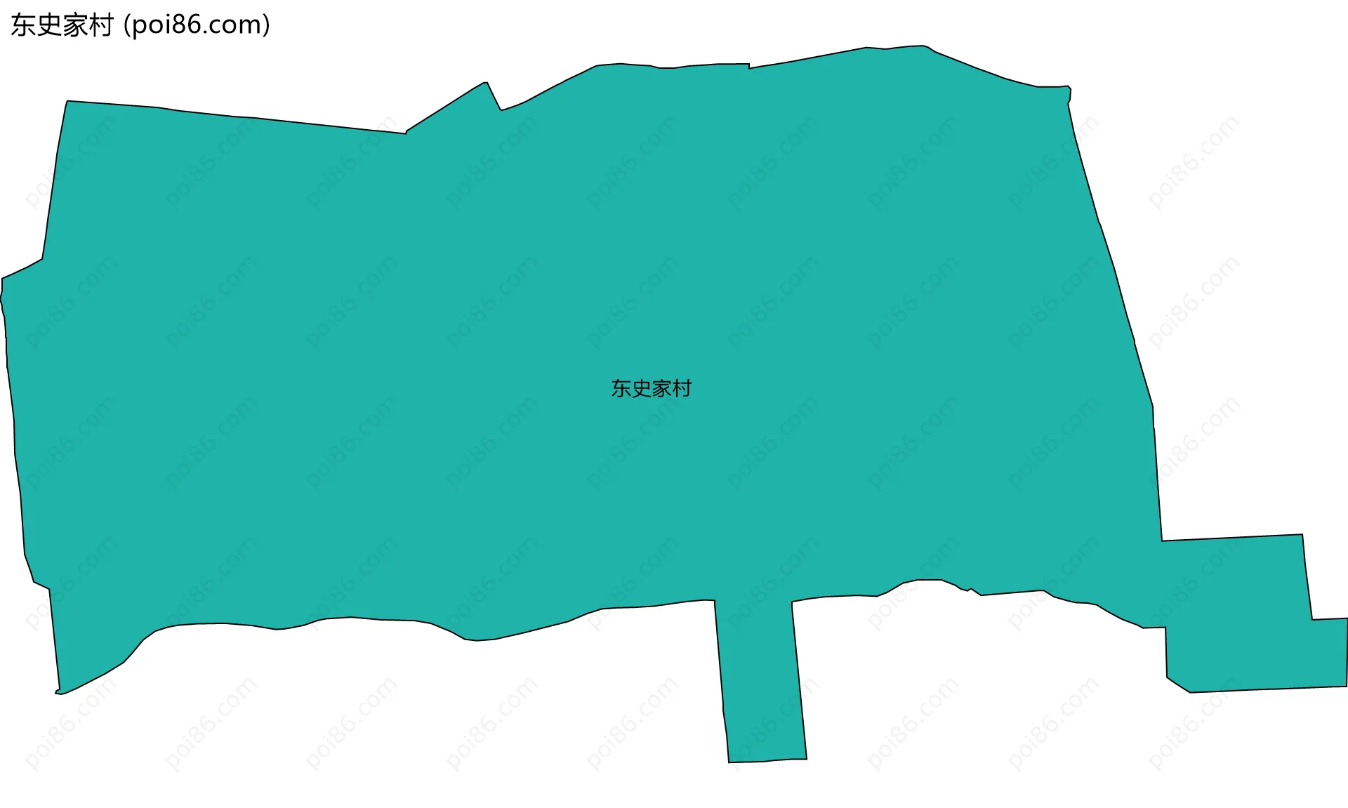 东史家村边界地图