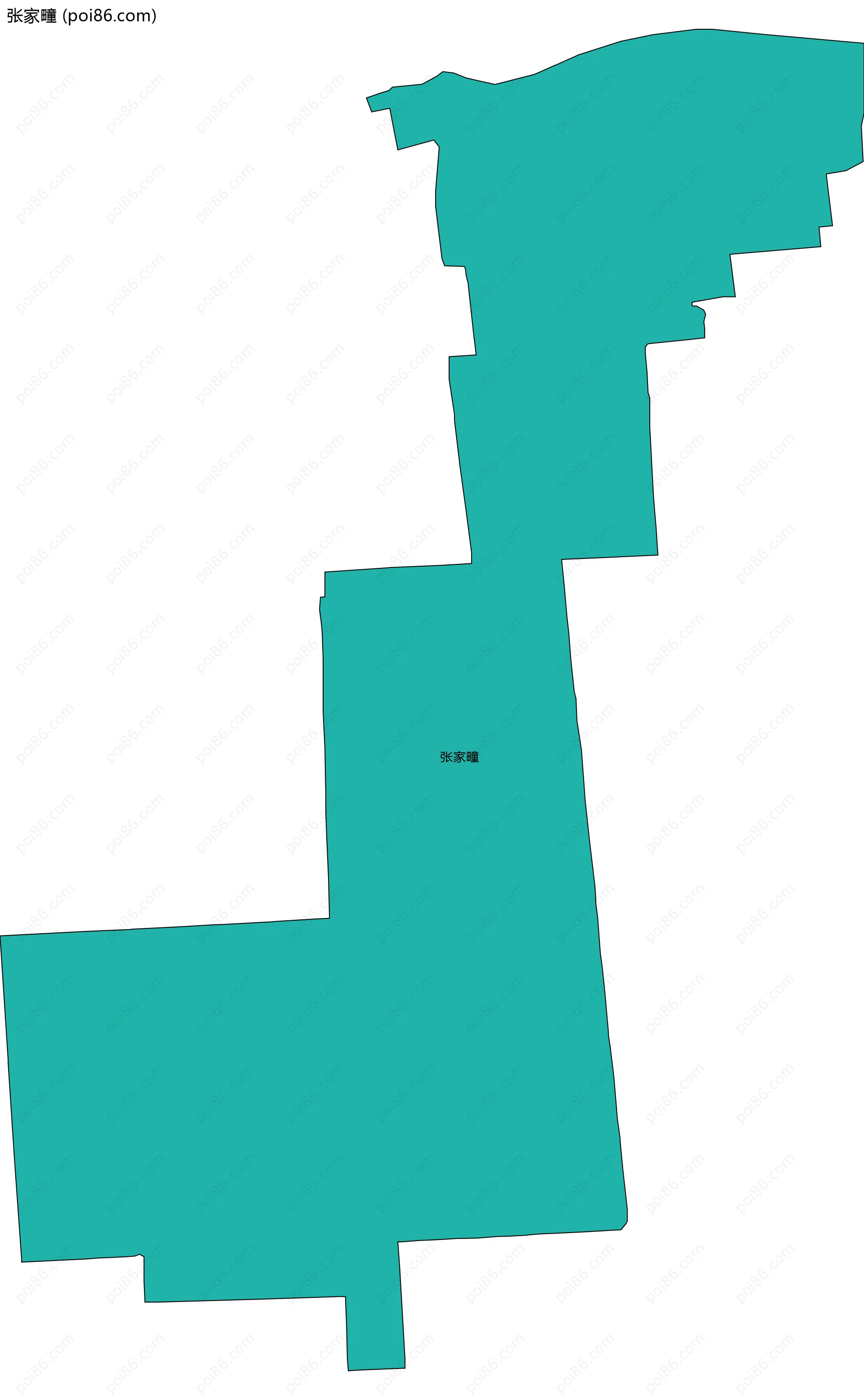 张家疃边界地图