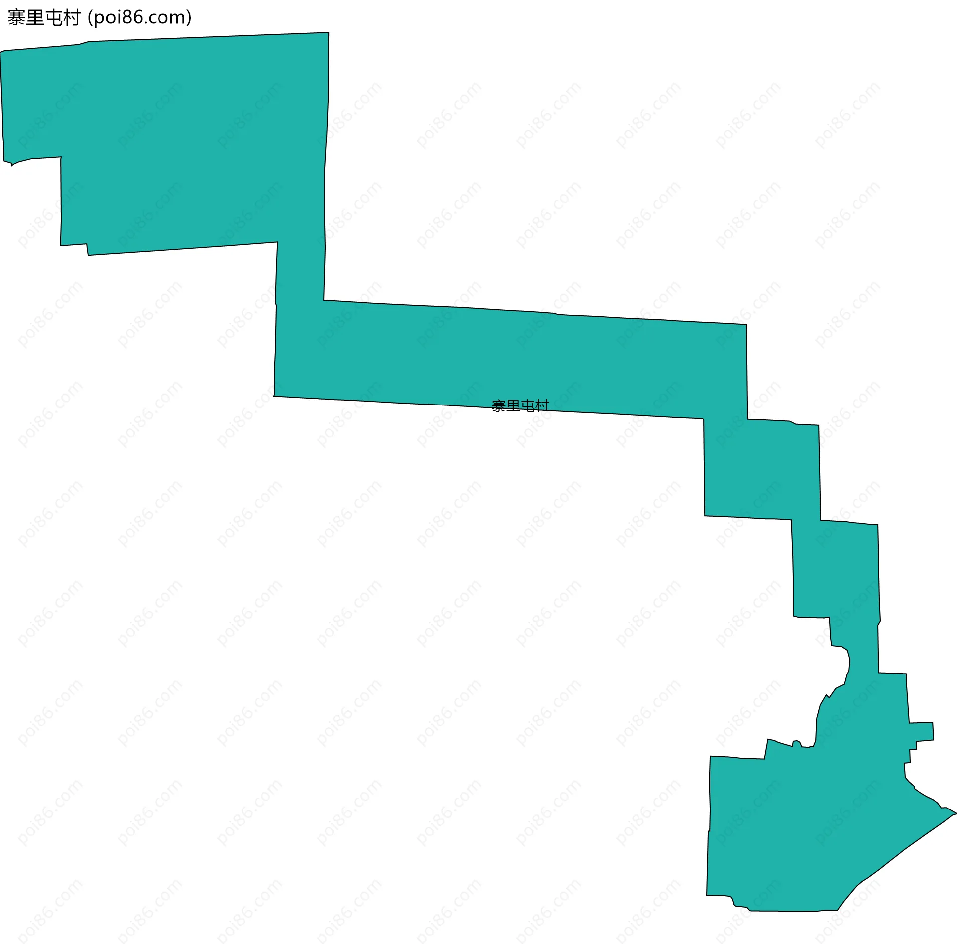 寨里屯村边界地图