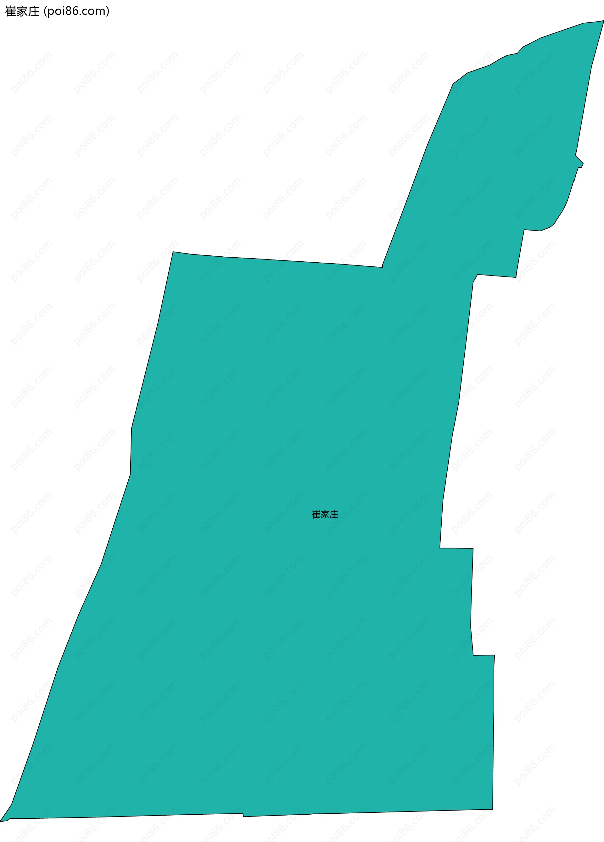 崔家庄边界地图