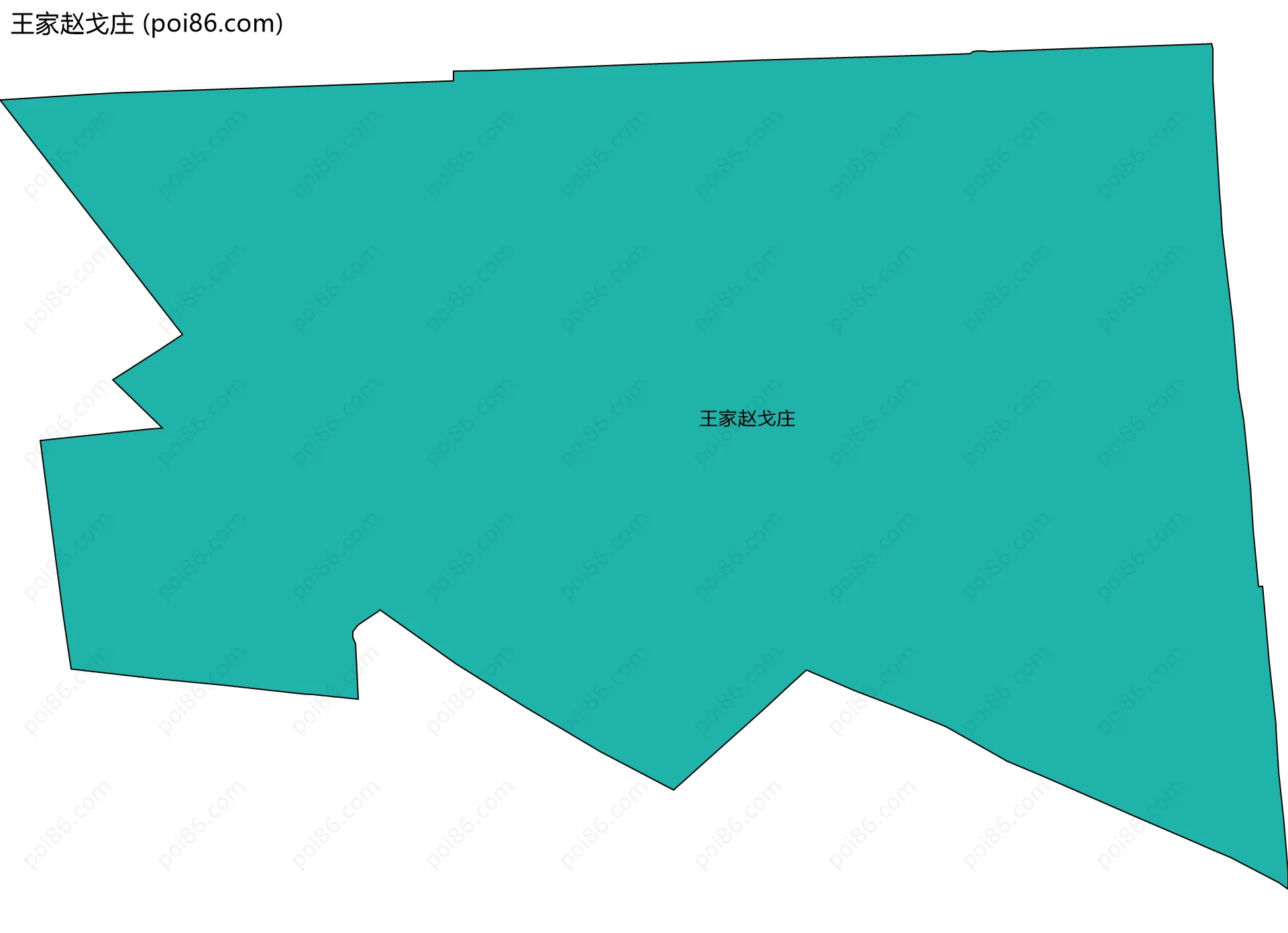 王家赵戈庄边界地图