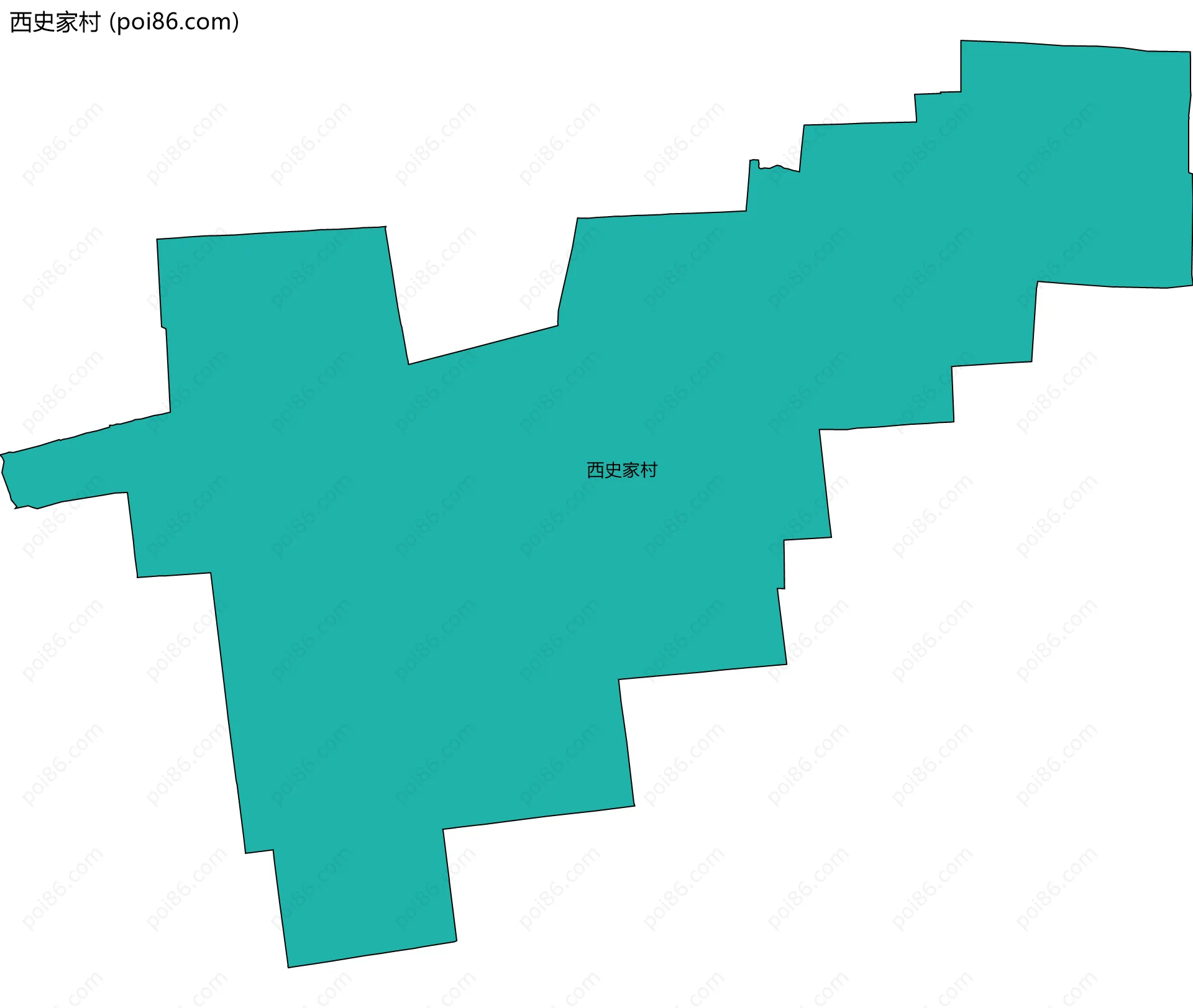 西史家村边界地图