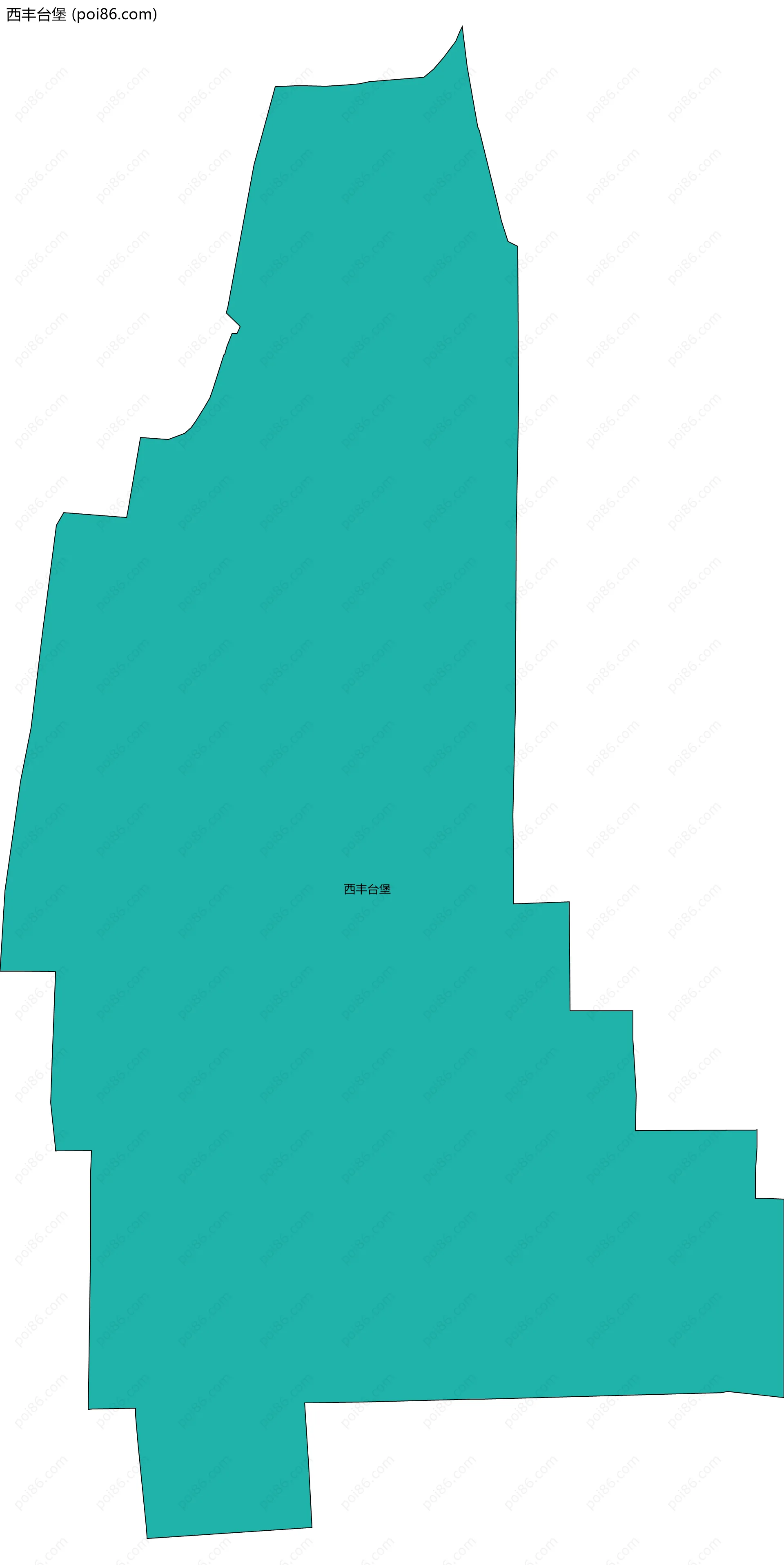 西丰台堡边界地图