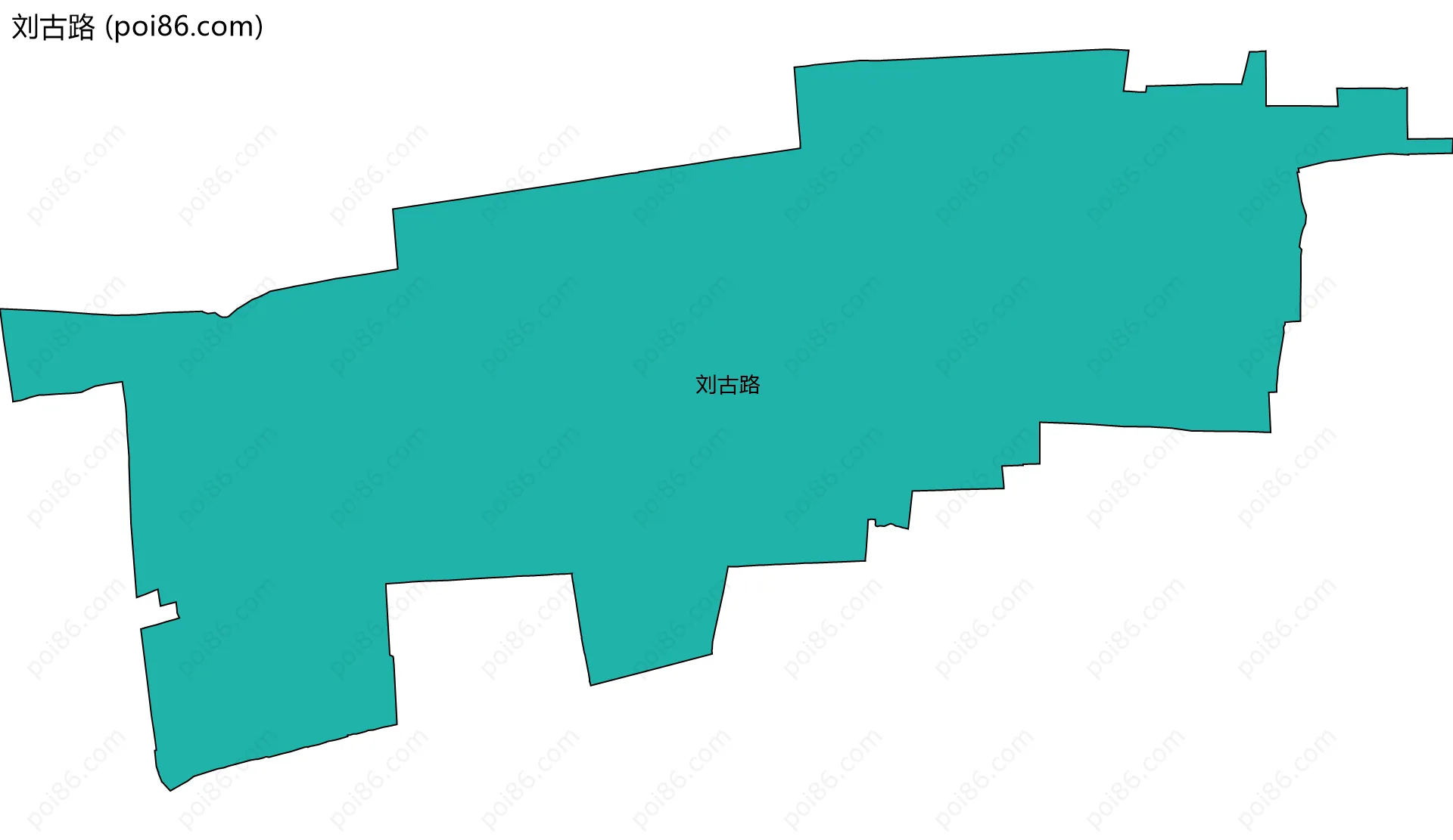 刘古路边界地图