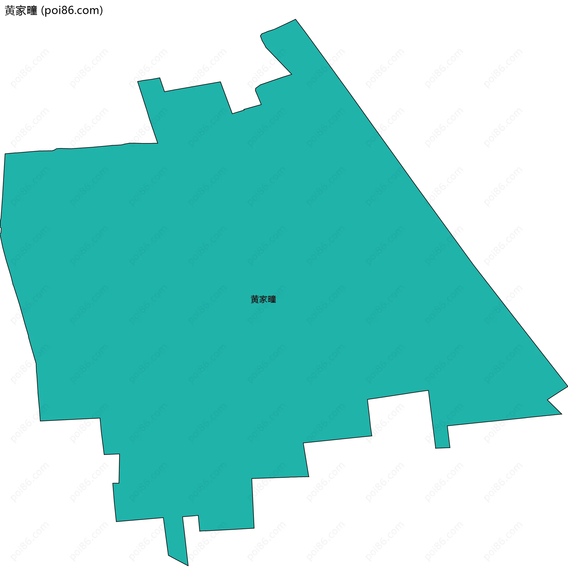 黄家疃边界地图