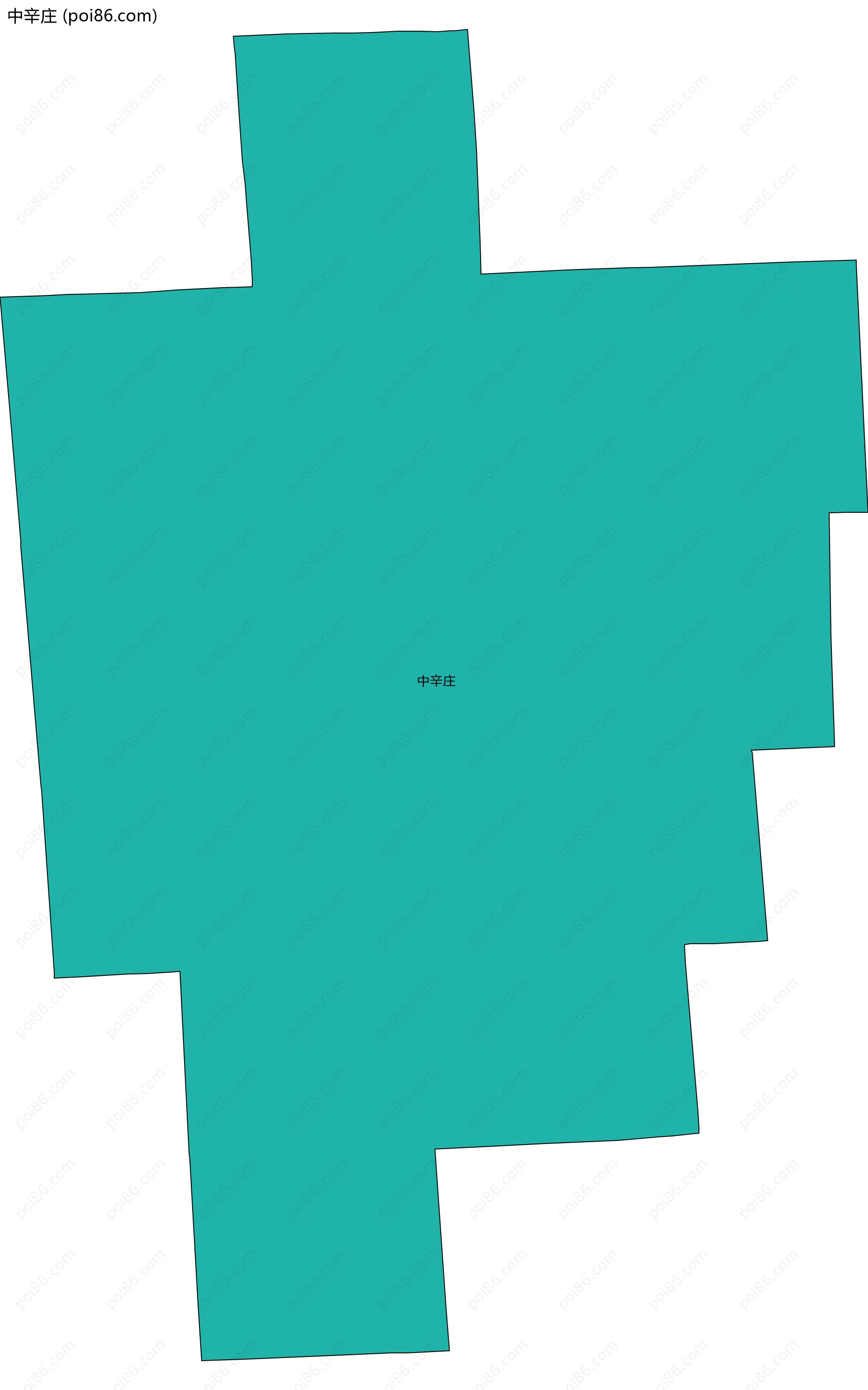 中辛庄边界地图